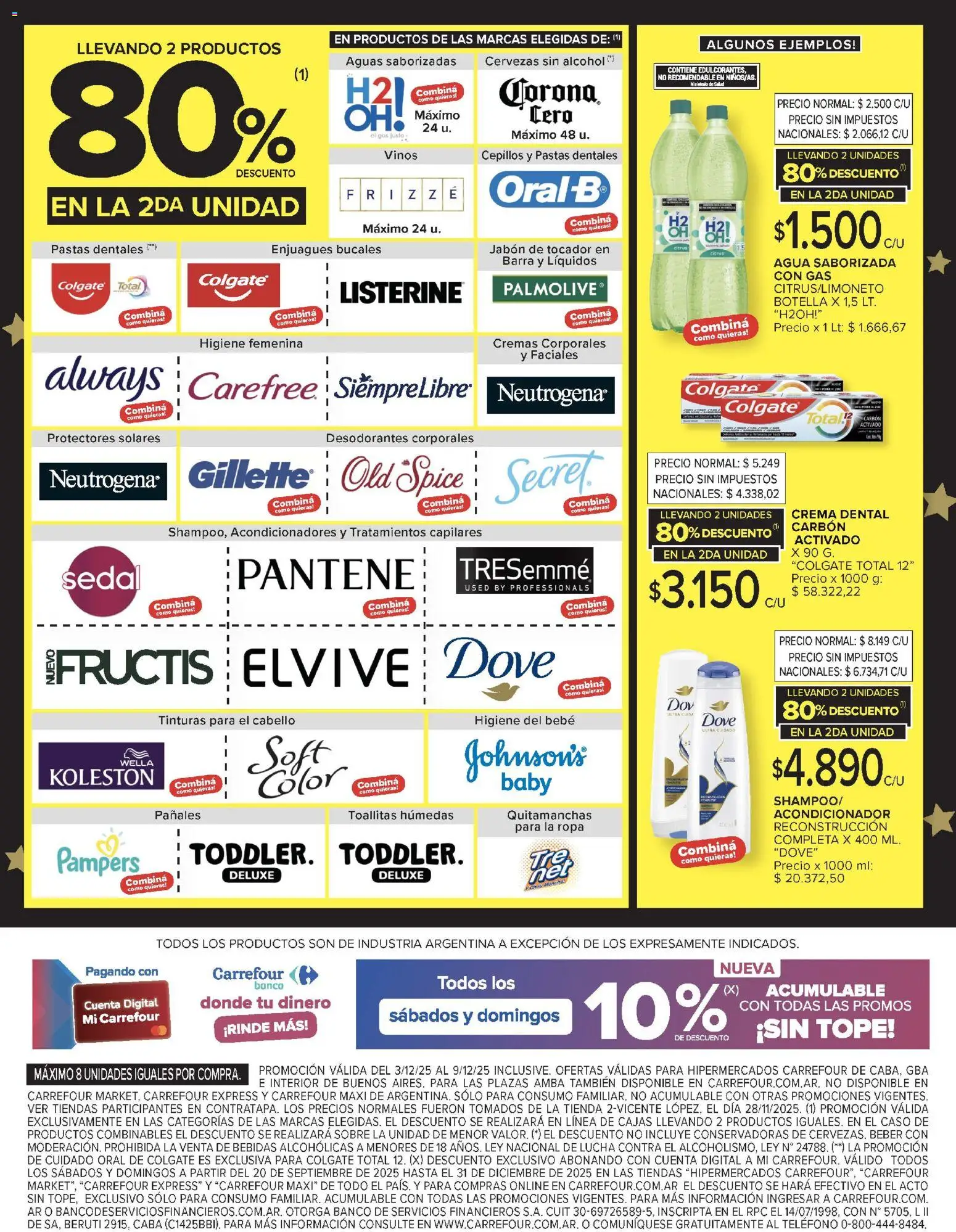 Carrefour - Carrefour Hiper 03 Diciembre - 9f59952f-7627-4a15-93a5-226a35a10741 │ válido desde el 03.12.2025 | Página: 8 | Productos: Teléfono, Acondicionador, Quitamanchas, Agua saborizada