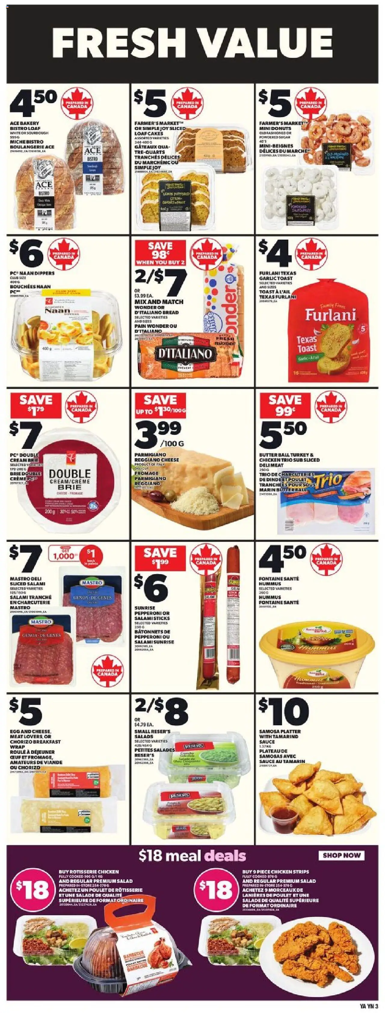 Independent Grocer flyer valid from 14.08.2025 | Page: 4 | Products: Cream, Salad, Salami, Chicken