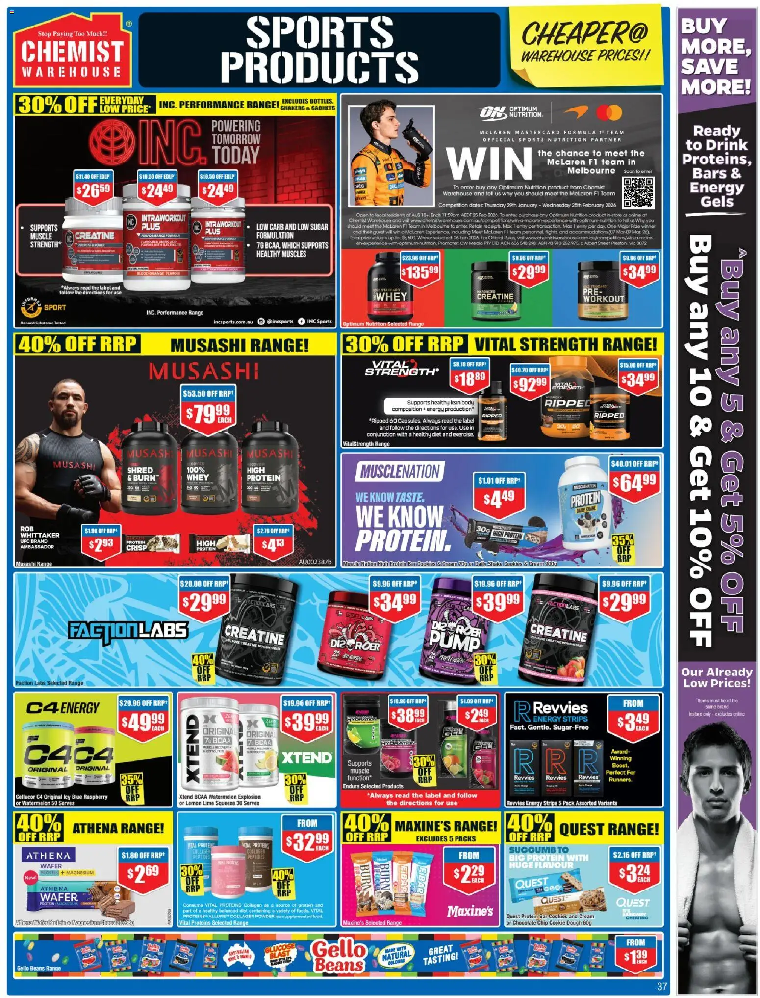 Chemist Warehouse catalogue - valid from 29.01.2026 | Page: 37 | Products: Cream, Sugar, Lemon, Raspberry