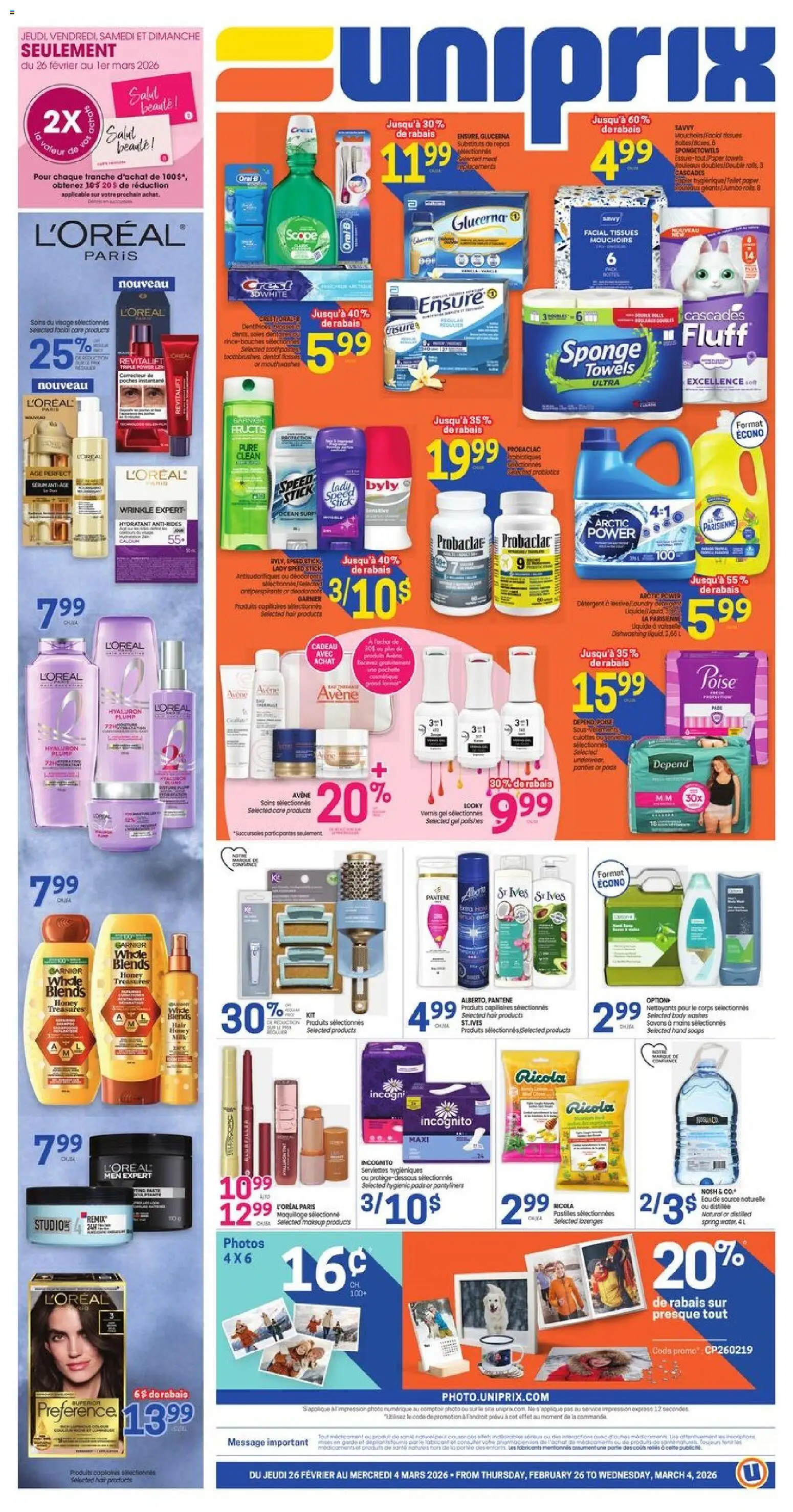 Uniprix flyer valid from 26.02.2026 | Page: 1 | Products: Sponge