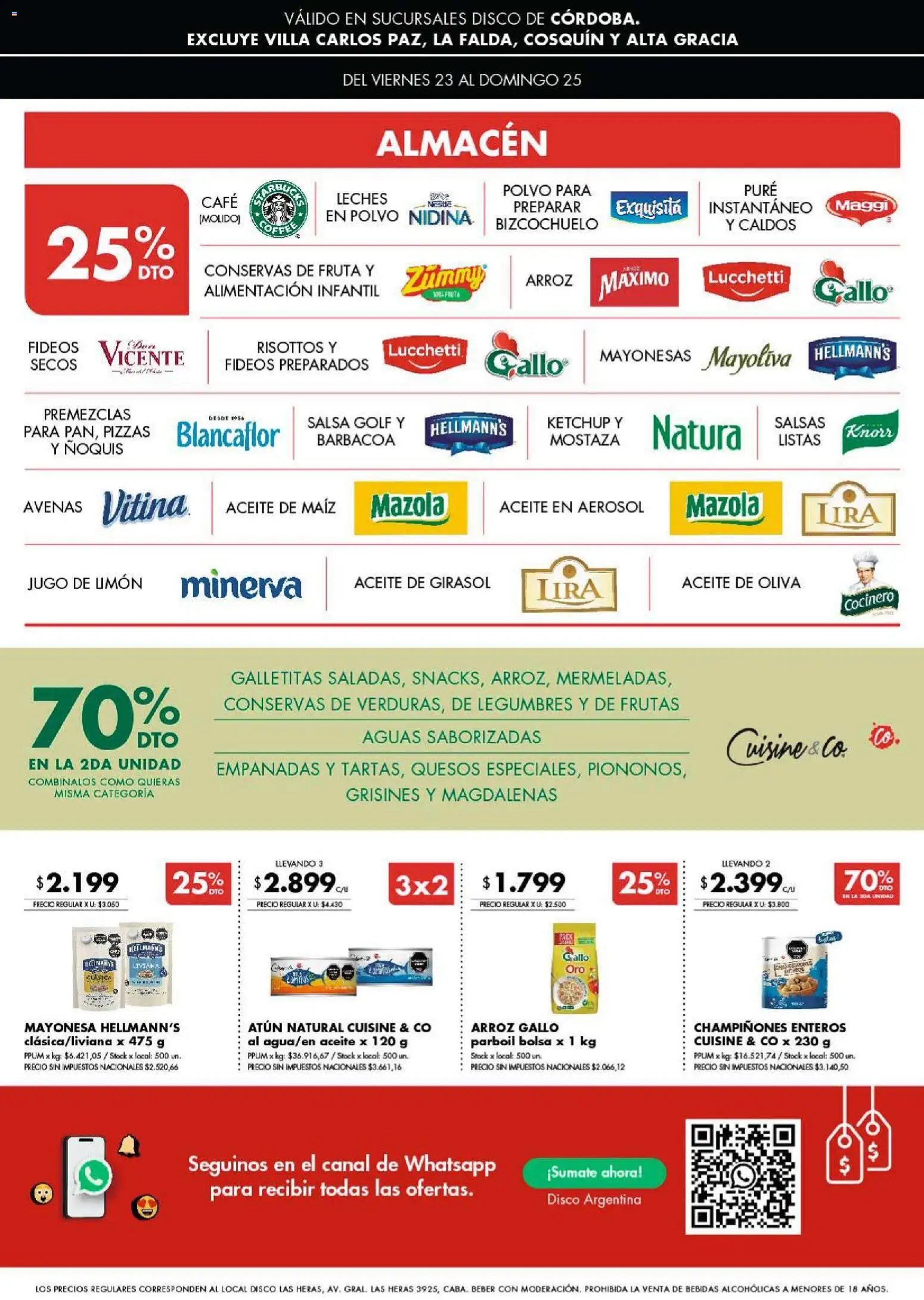 Disco - Ofertas | Córdoba │ válido desde el 22.01.2026 | Página: 3 | Productos: Atún, Café, Ñoquis, Arroz