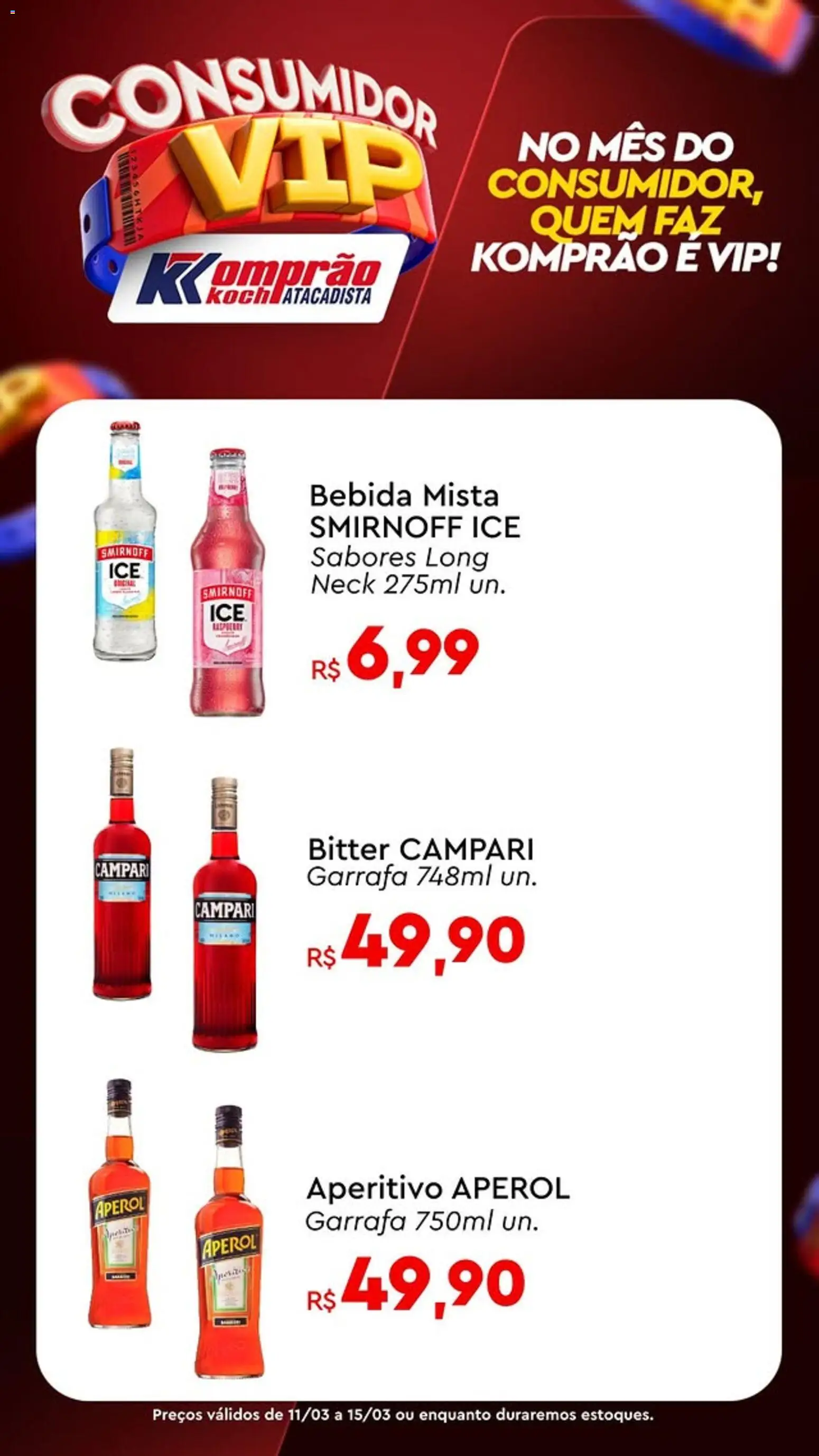 Komprao Atacadista Folheto - válido de 11.03.2026 | Página: 13 | Produtos: Bebida, Campari