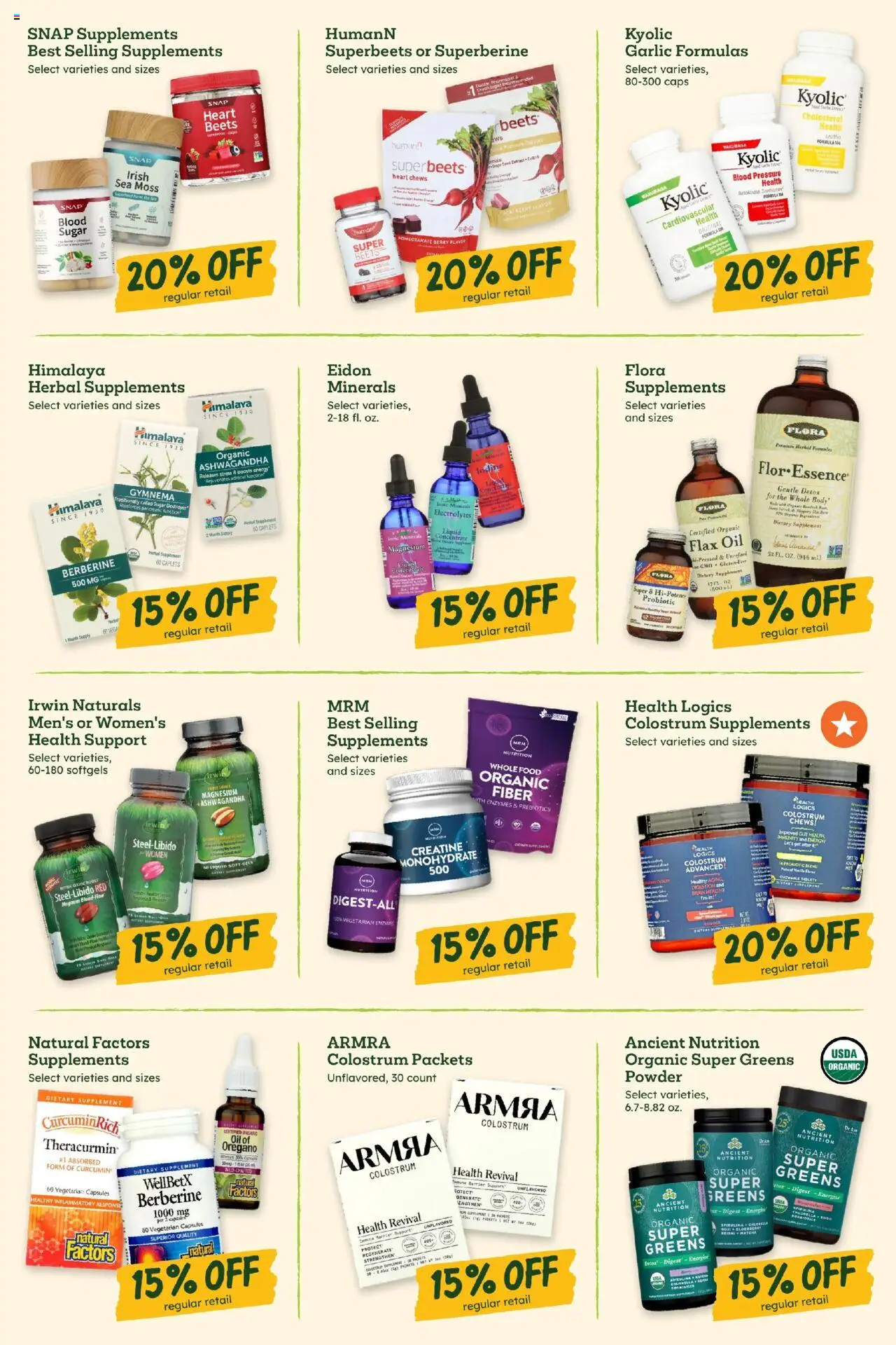 Sprouts Monthly Ad - valid from 24.09.2025 | Page: 38 | Products: Creatine, Powder, Sugar, Garlic
