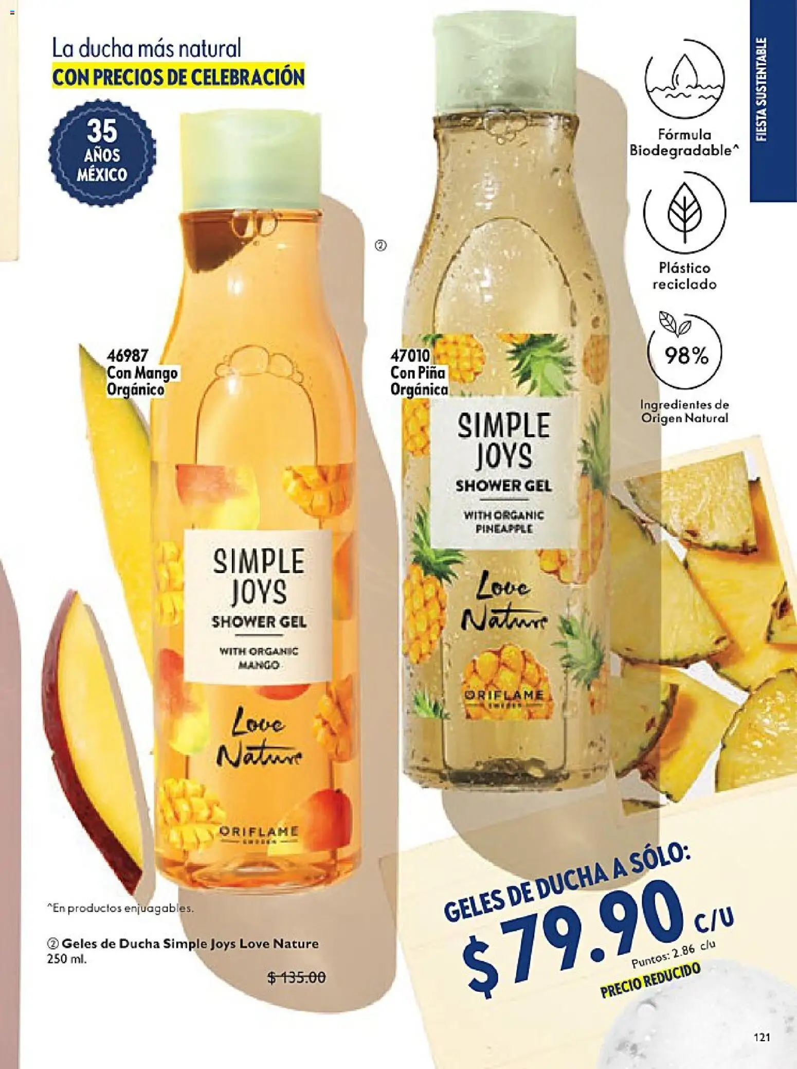 Nuevas ofertas de Oriflame válidas en toda la República Mexicana desde el 14.02.2026. ¡Encuentra las mejores ofertas en Oriflame campaña 3 2026! | Página: 121 | Productos: Mango, Piña
