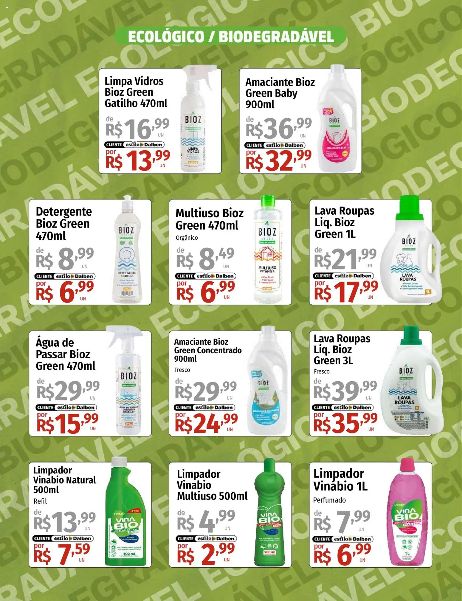 Supermercado Dalben Folheto - válido de 01.12.2025 | Página: 4 | Produtos: Detergente, Roupas, Limpa vidros, Amaciante