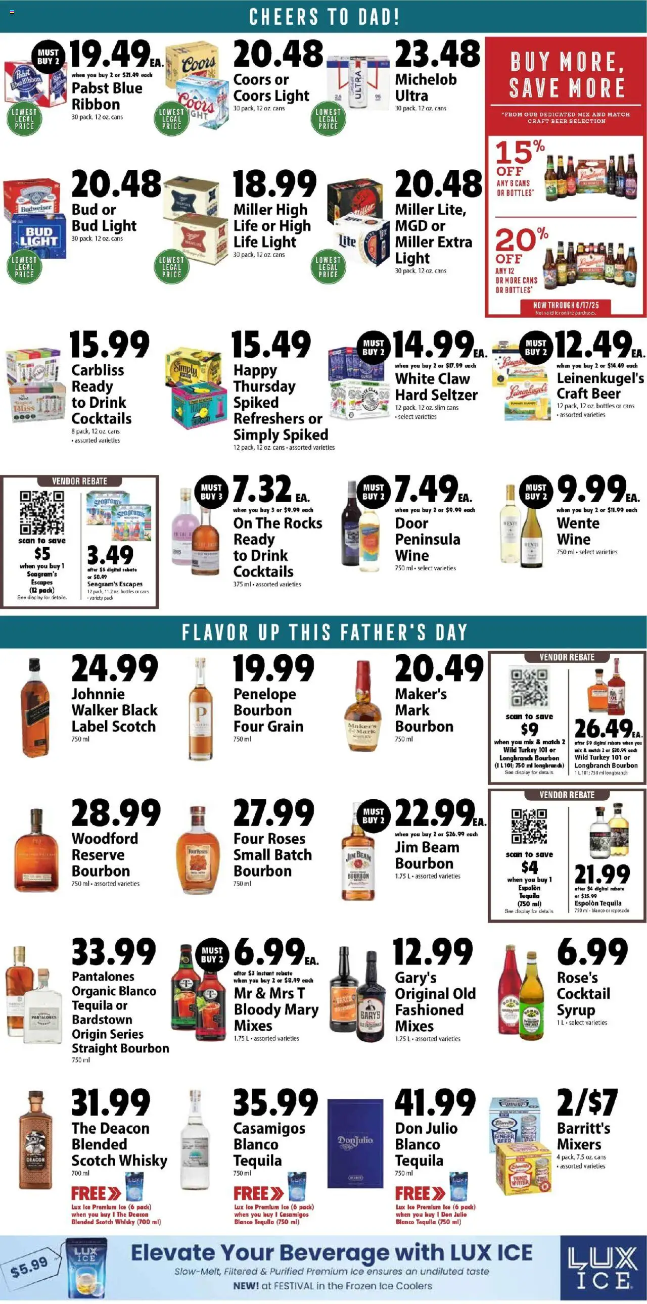 Festival Foods Weekly Ad - valid from 11.06.2025 | Page: 5 | Products: Ginger, Wine, Beer, Bourbon