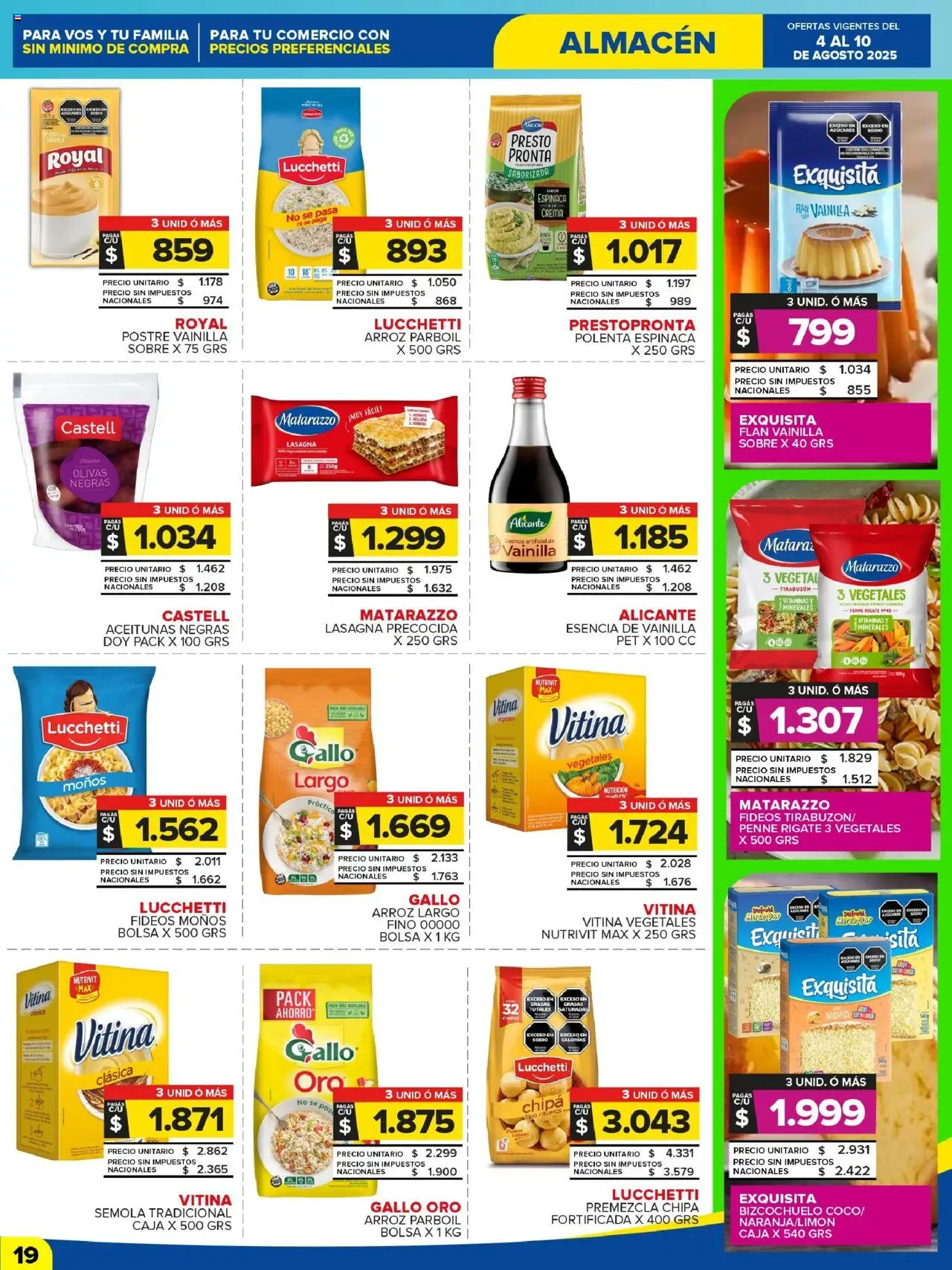 Carrefour Maxi catálogo │ válido desde el 04.08.2025 | Página: 19 | Productos: Vitaminas, Sobre, Aceitunas, Arroz