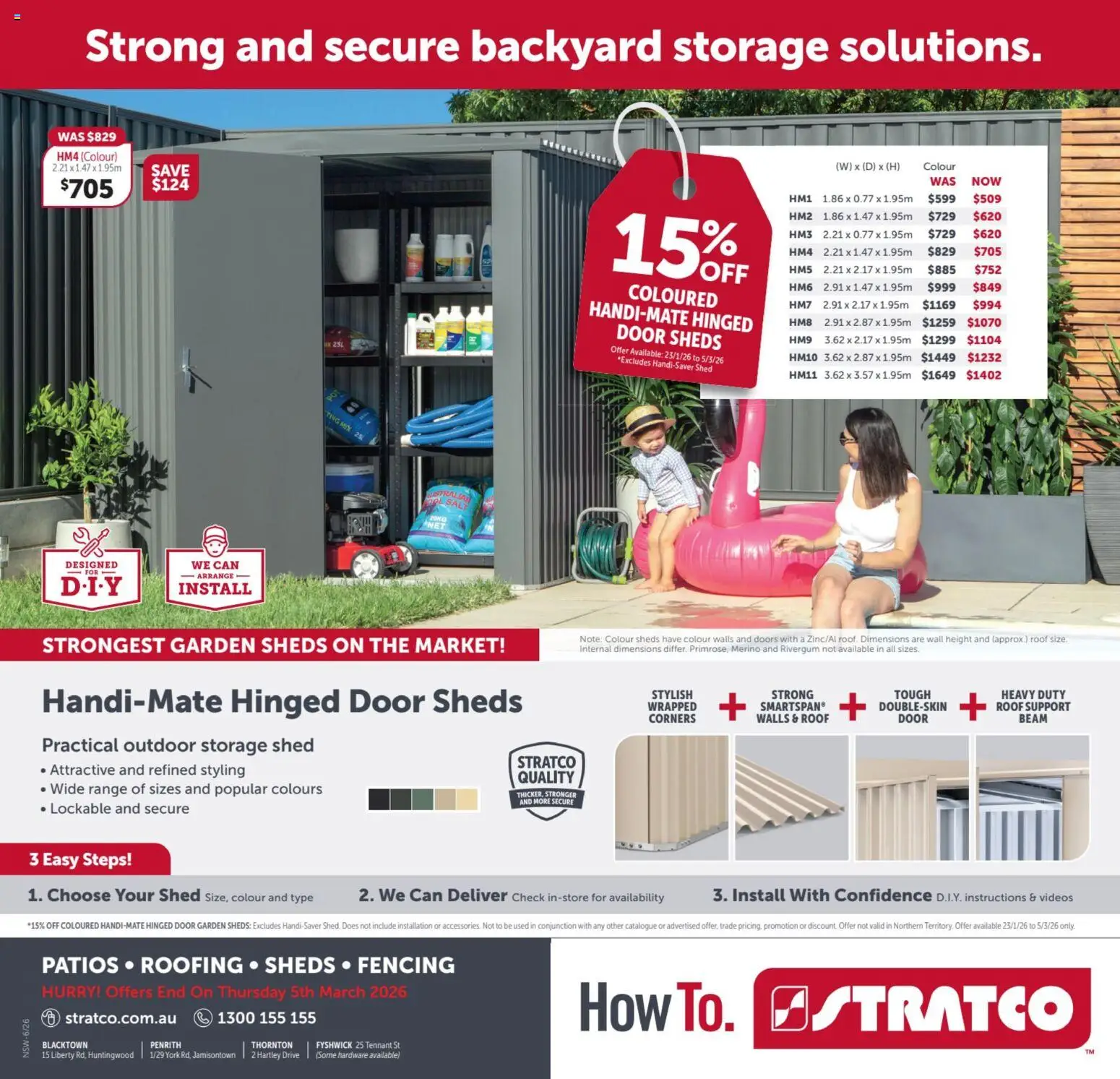 Stratco catalogue - valid from 23.01.2026 | Page: 12 | Products: Door, Salt, Shed