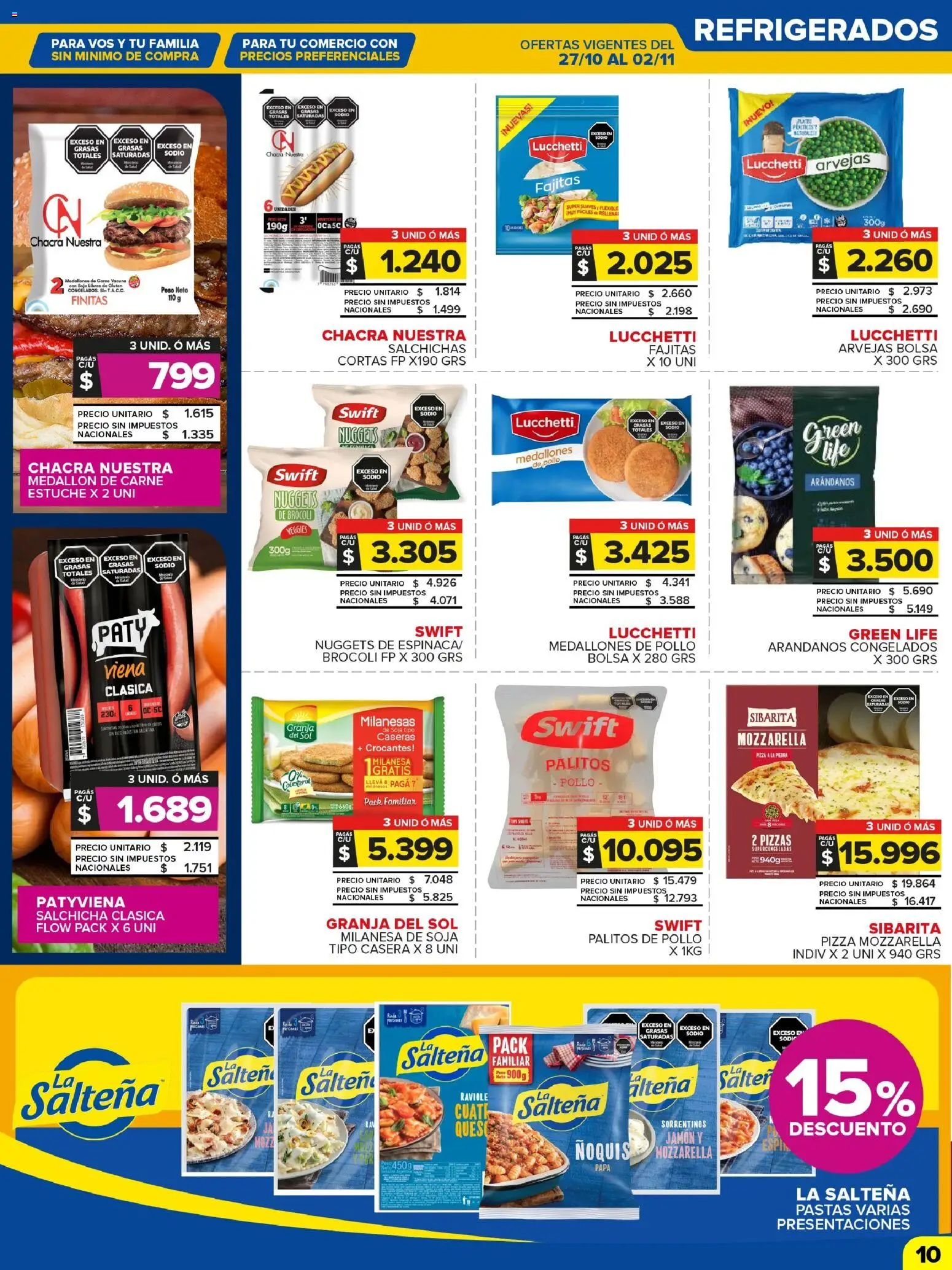 Carrefour Maxi catálogo │ válido desde el 27.10.2025 | Página: 10 | Productos: Flexible, Peso, Pollo, Salchicha