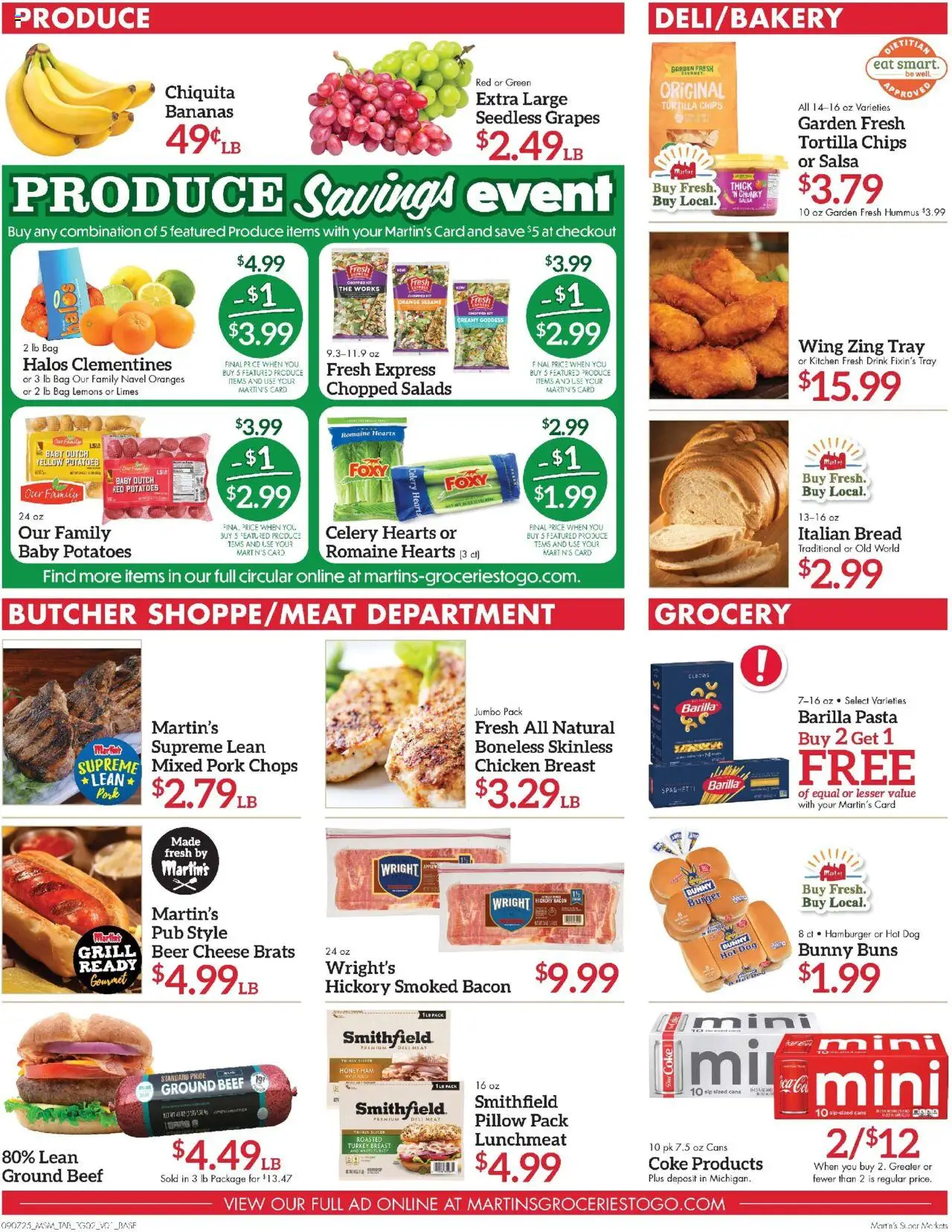 Martin’s Ad - valid from 07.09.2025 | Page: 2 | Products: Pillow, Potatoes, Bag, Grill