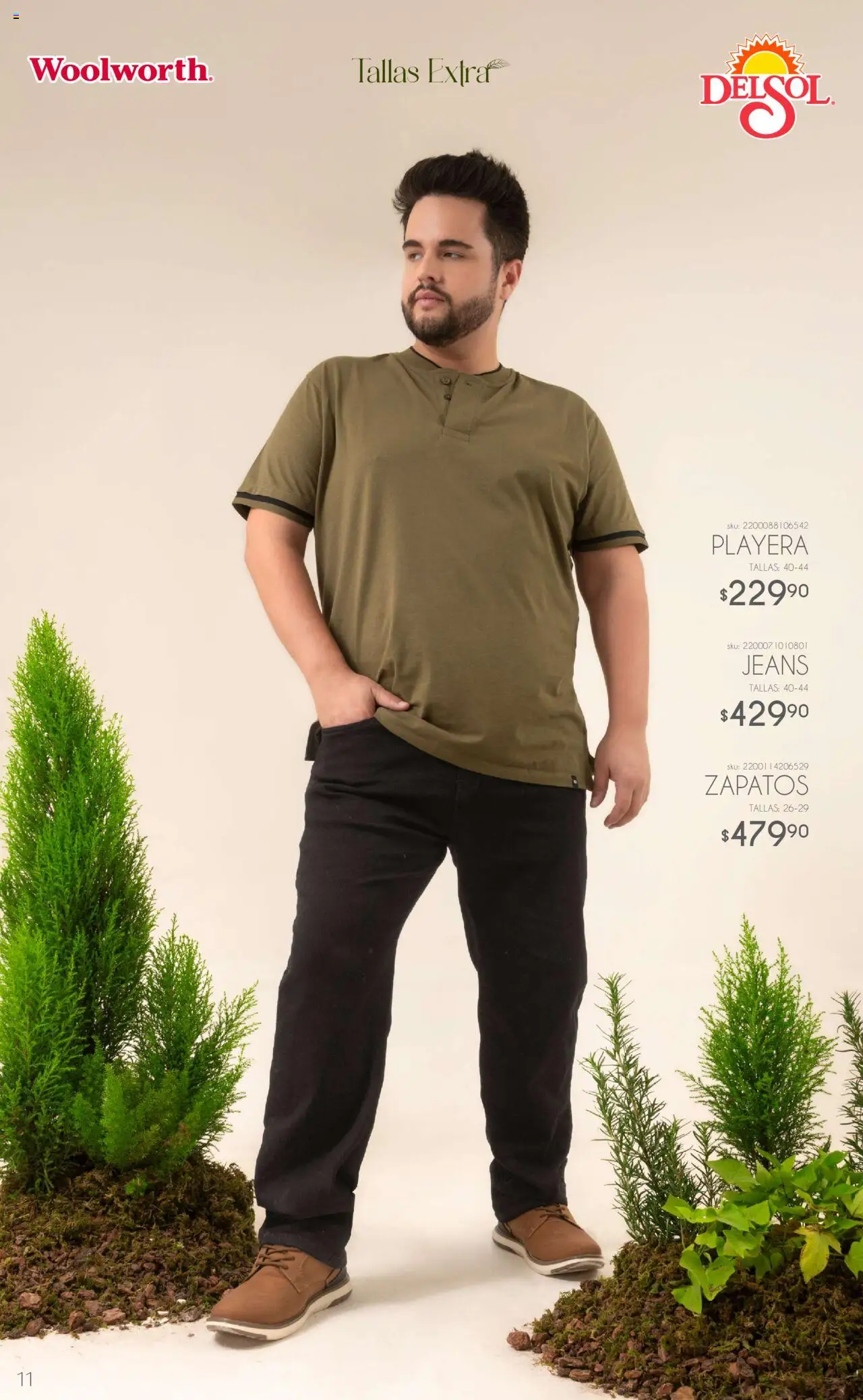 Nuevas ofertas de Del Sol y Woolworth válidas en toda la República Mexicana desde el 06.10.2025. ¡Encuentra las mejores ofertas en Del Sol y Woolworth catálogo Luce El Otoño en Tiendas ! | Página: 11 | Productos: Zapatos, Playera