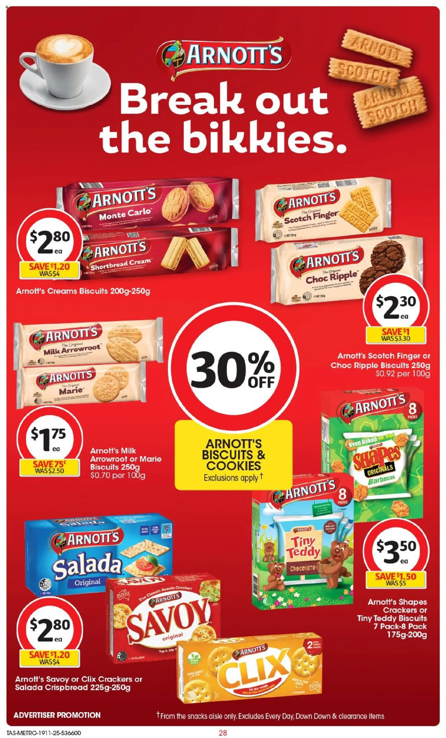 Coles catalogue - valid from 19.11.2025 | Page: 29 | Products: Crackers, Biscuits, Scotch, Oven