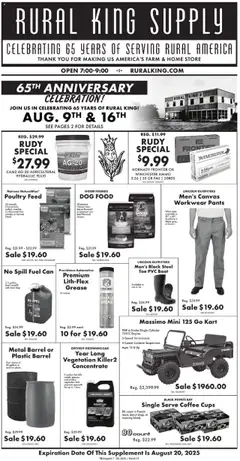 Preview of Rural King weekly ads valid from 07.08.2025