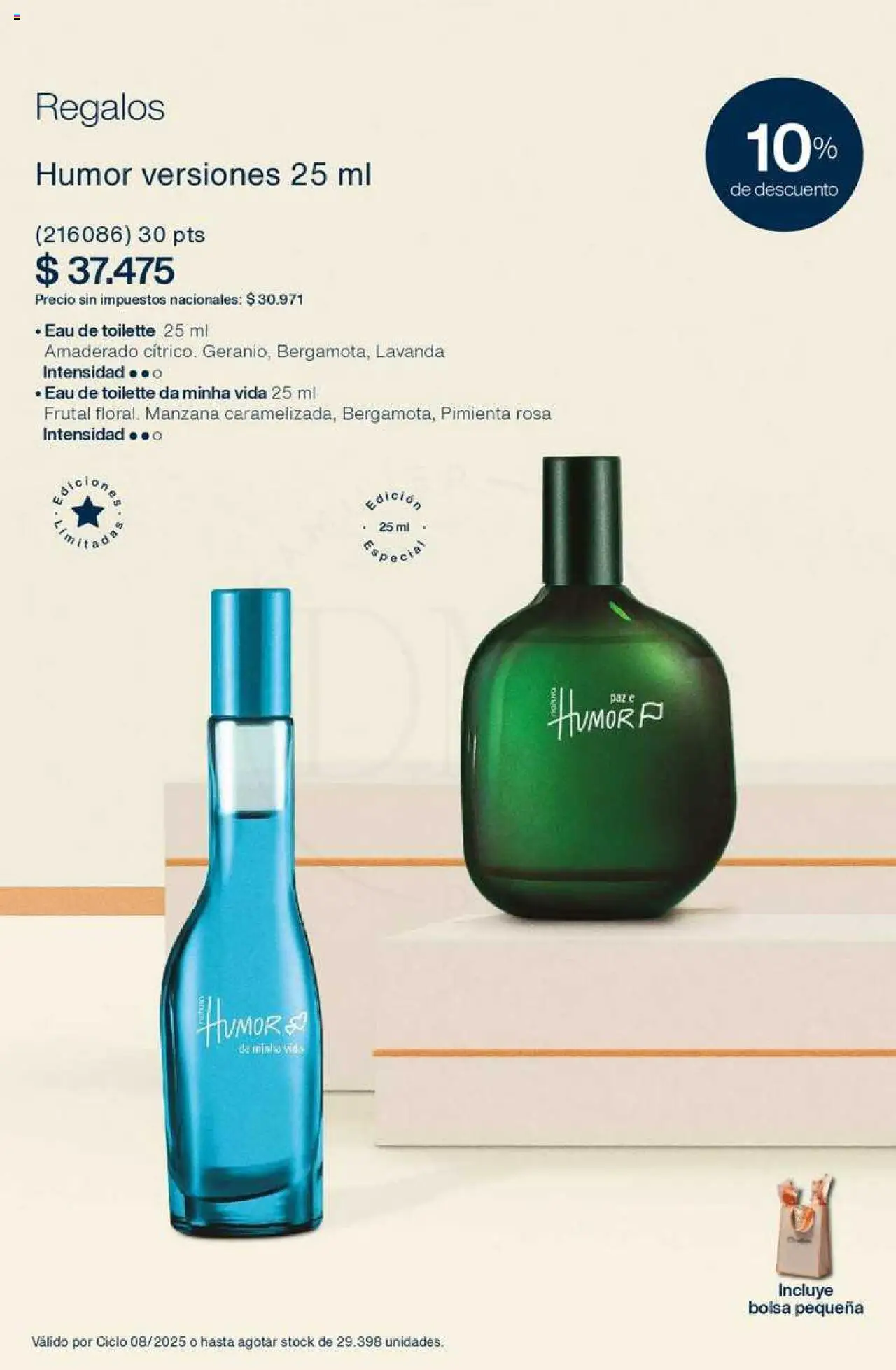 Catálogo Natura Ciclo 8 │ válido desde el 03.06.2025 | Página: 8 | Productos: Bolsa, Eau de toilette, Pimienta, Manzana