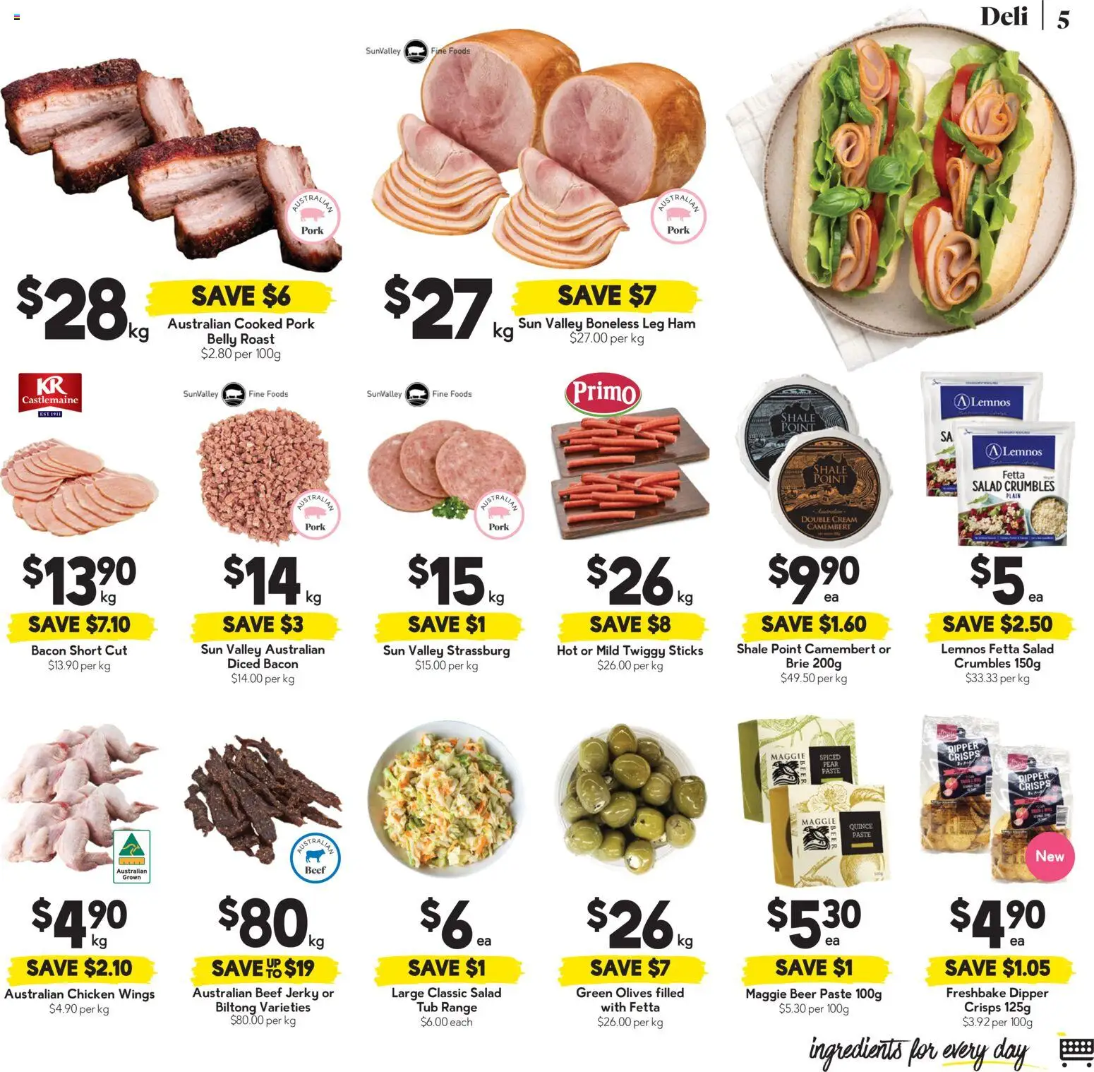 Drakes catalogue - valid from 07.01.2026 | Page: 5 | Products: Chicken, Olives, Cream, Pear