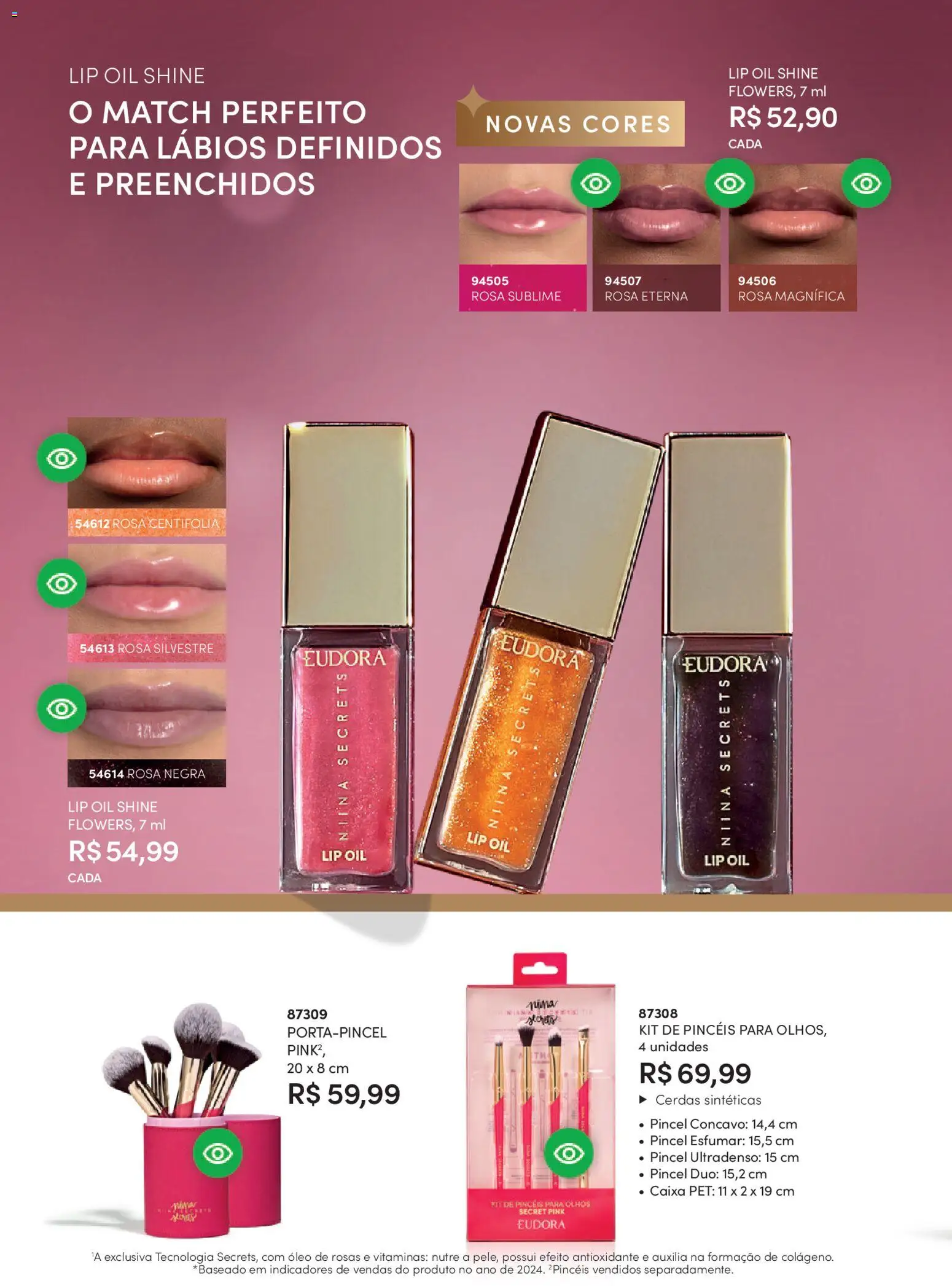 Eudora Folheto - válido de 17.12.2025 | Página: 101 | Produtos: Pincel, Caixa, Óleo