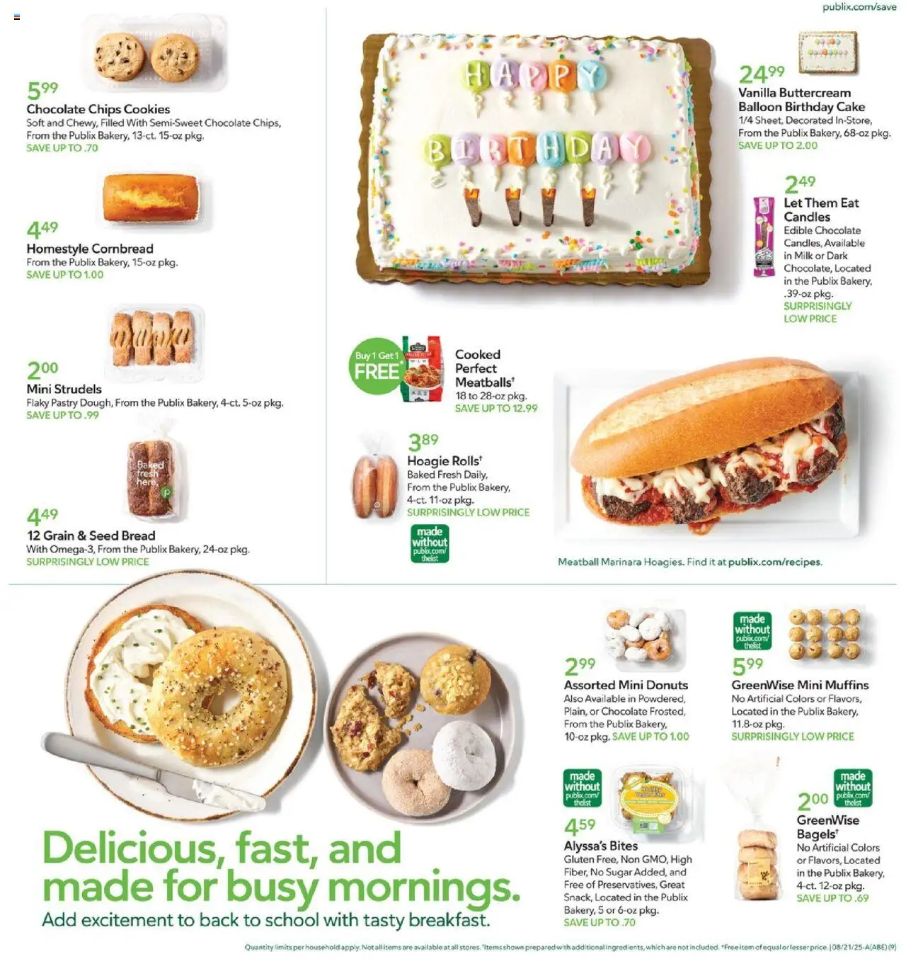 Publix Weekly Ad - valid from 20.08.2025 | Page: 9 | Products: Chocolate, Chips, Cookies, Sugar
