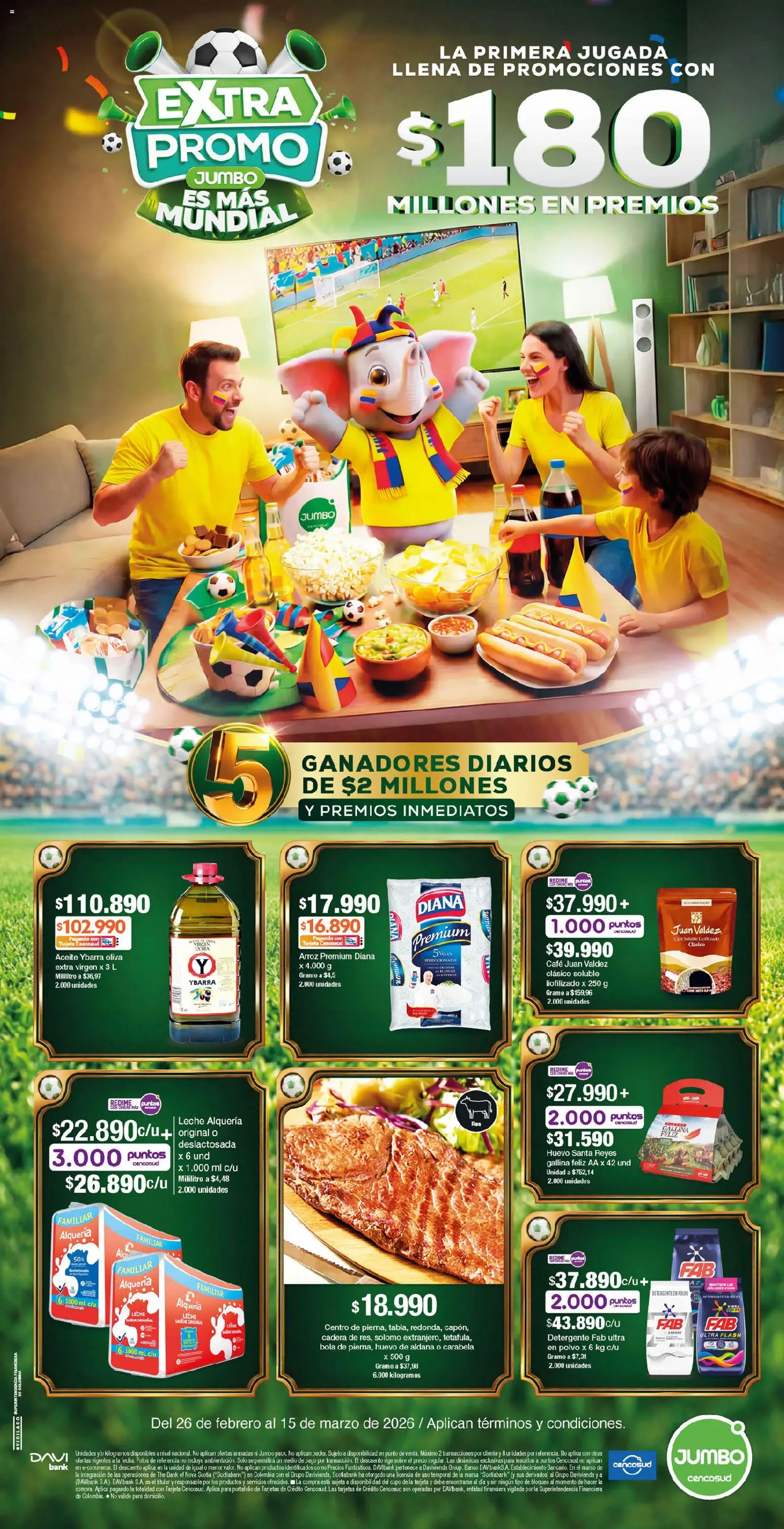 Jumbo revista - valida desde el 26.02.2026 | Página: 1 | Productos: Arroz, Huevo, Polvo, Detergente