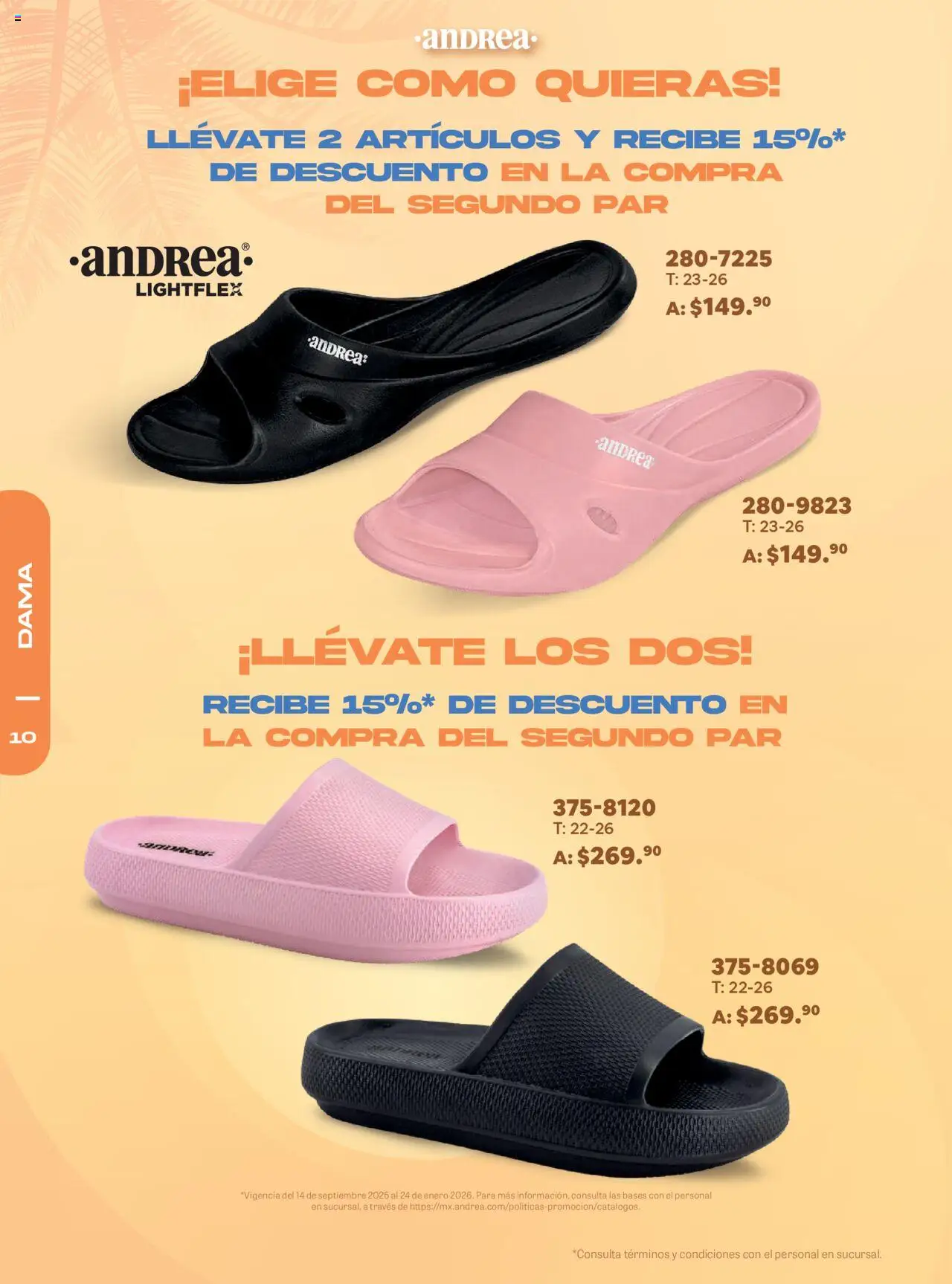 Nuevas ofertas de Andrea válidas en toda la República Mexicana desde el 14.09.2025. ¡Encuentra las mejores ofertas en Andrea - Catálogo Fall Fashion Packs! | Página: 10
