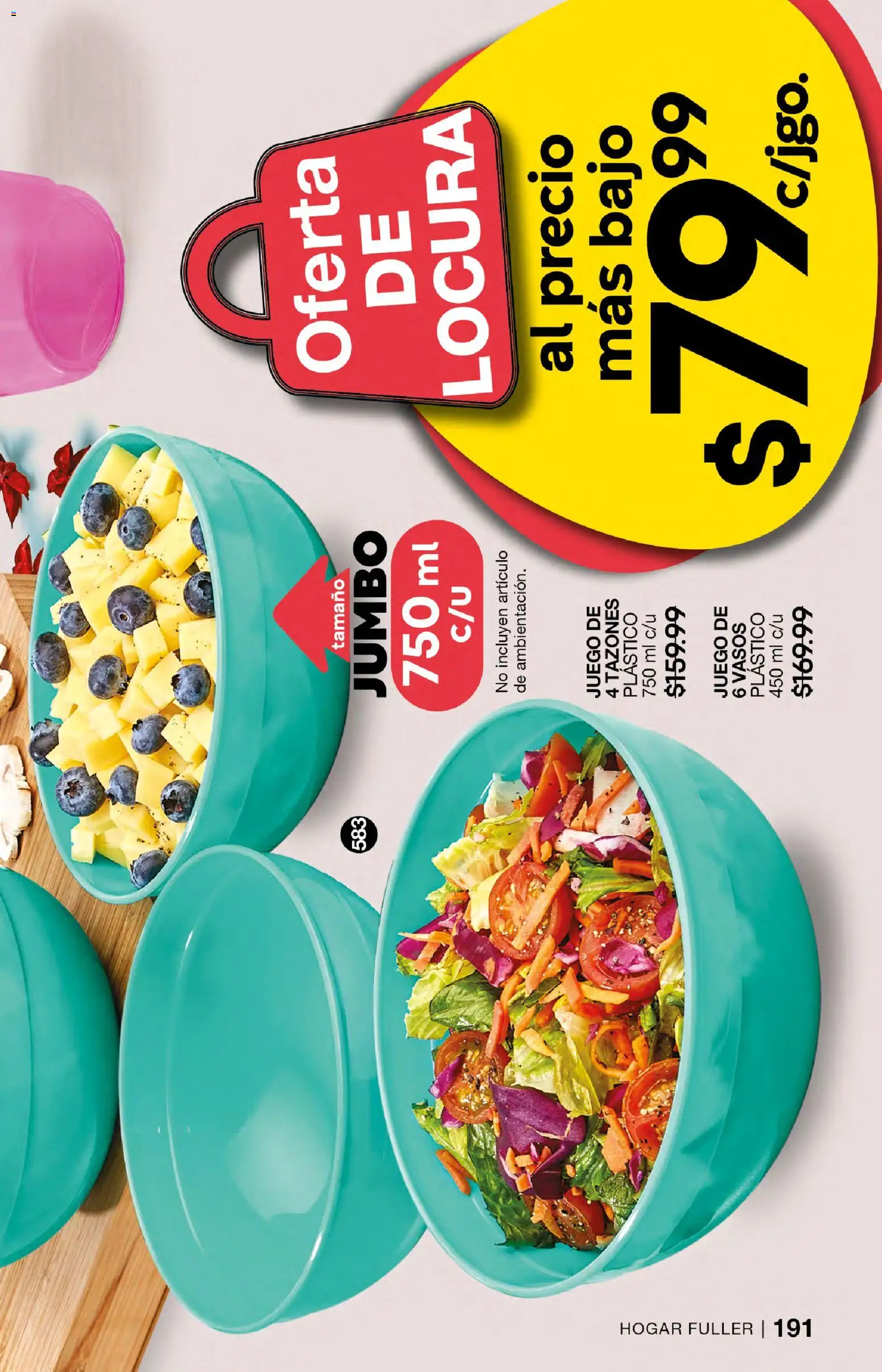 Nuevas ofertas de Fuller válidas en toda la República Mexicana desde el 18.02.2026. ¡Encuentra las mejores ofertas en Fuller campaña 23 2026! | Página: 191 | Productos: Juego, Vasos