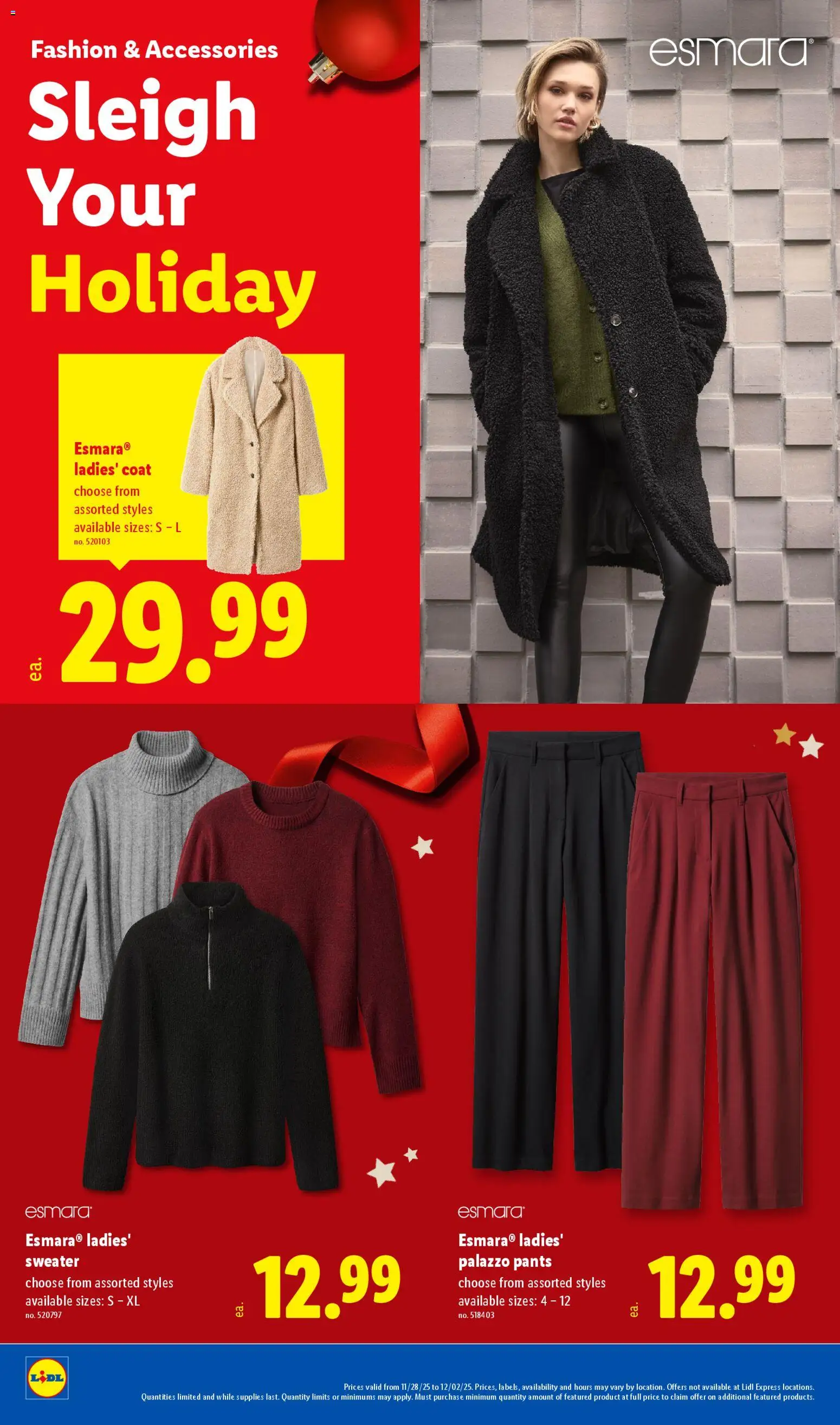 Lidl Black Friday - valid from 27.11.2025 | Page: 22 | Products: Sweater, Coat, Pants