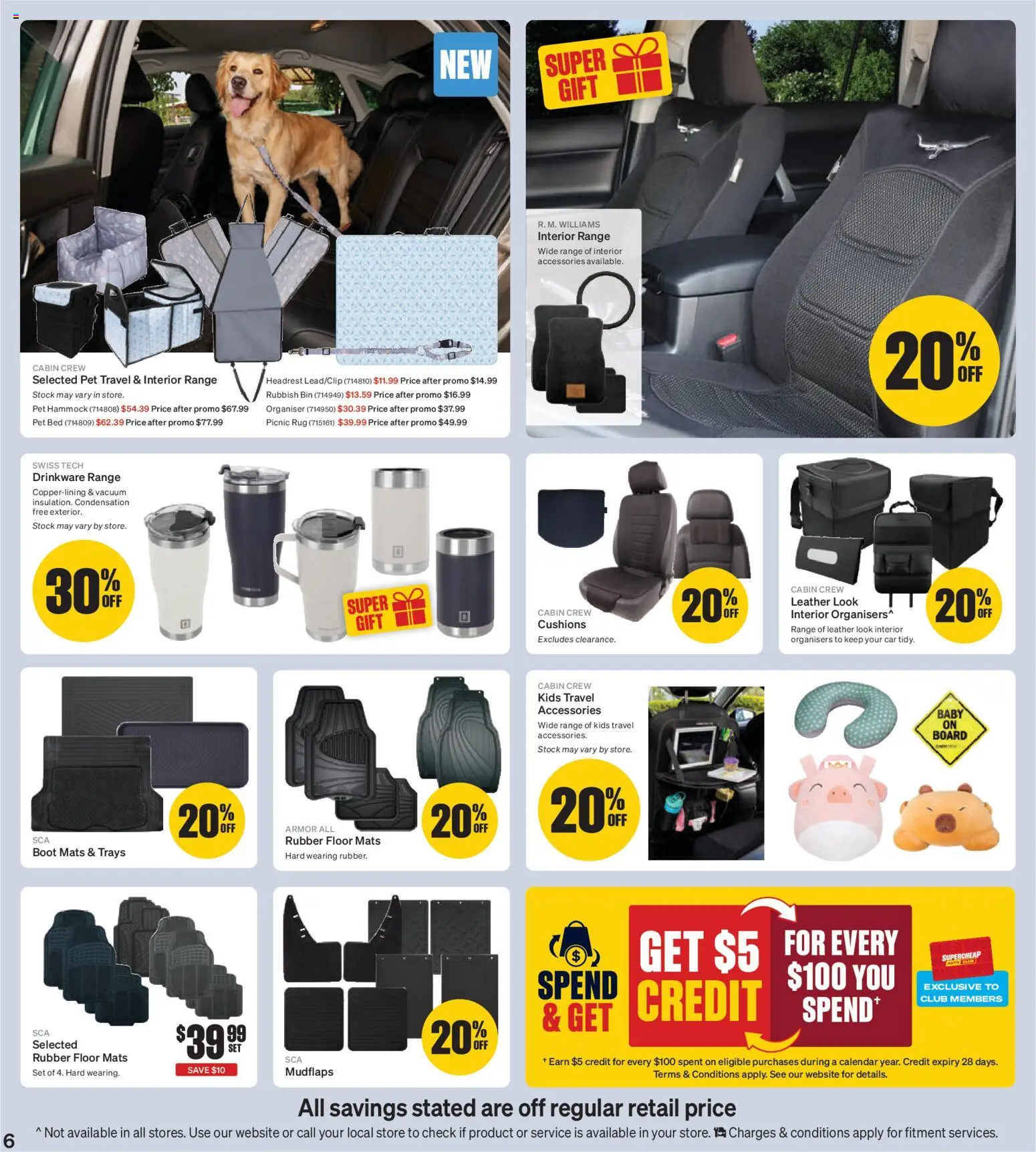 Supercheap Auto catalogue - valid from 15.12.2025 | Page: 6 | Products: Rubbish bin, Accessories, Bed