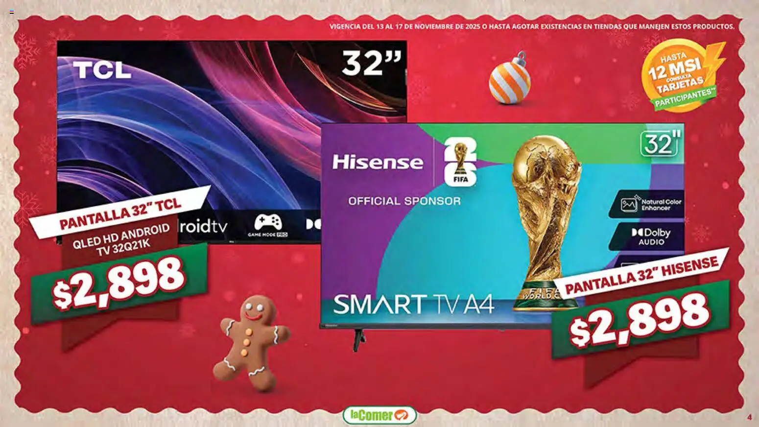 Nuevas ofertas de La Comer válidas en toda la República Mexicana desde el 13.11.2025. ¡Encuentra las mejores ofertas en La Comer Buen Fin ! | Página: 4 | Productos: Audio