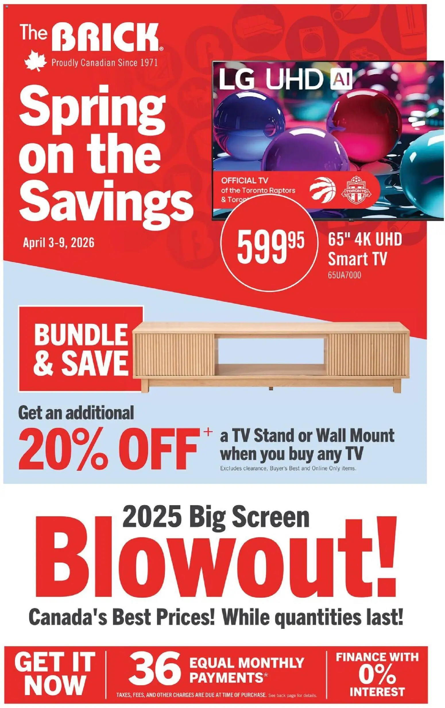 The Brick flyer valid from 03.04.2026 | Page: 1 | Products: Tv