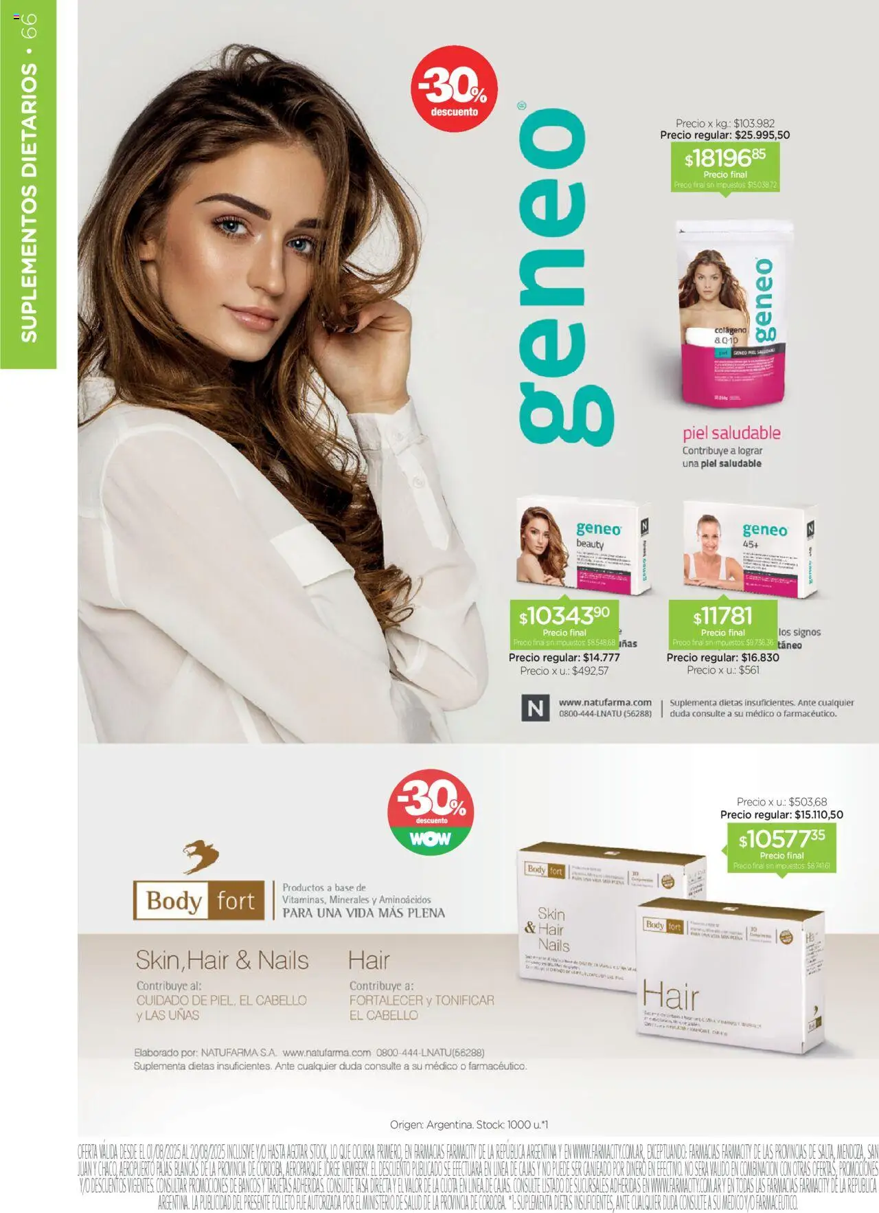 Farmacity catálogo │ válido desde el 01.08.2025 | Página: 66 | Productos: Body