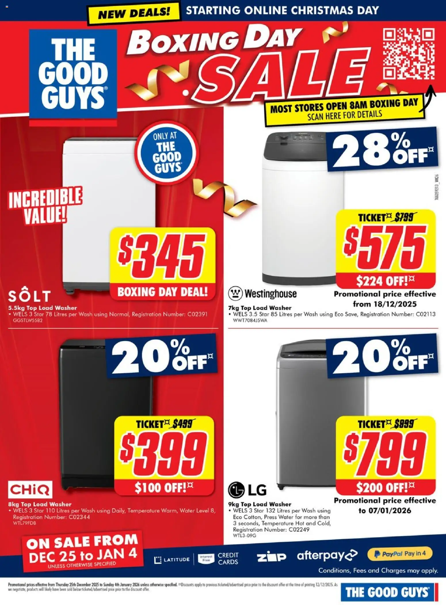 The Good Guys catalogue - valid from 24.12.2025 | Page: 10 | Products: Water, Washer, Press