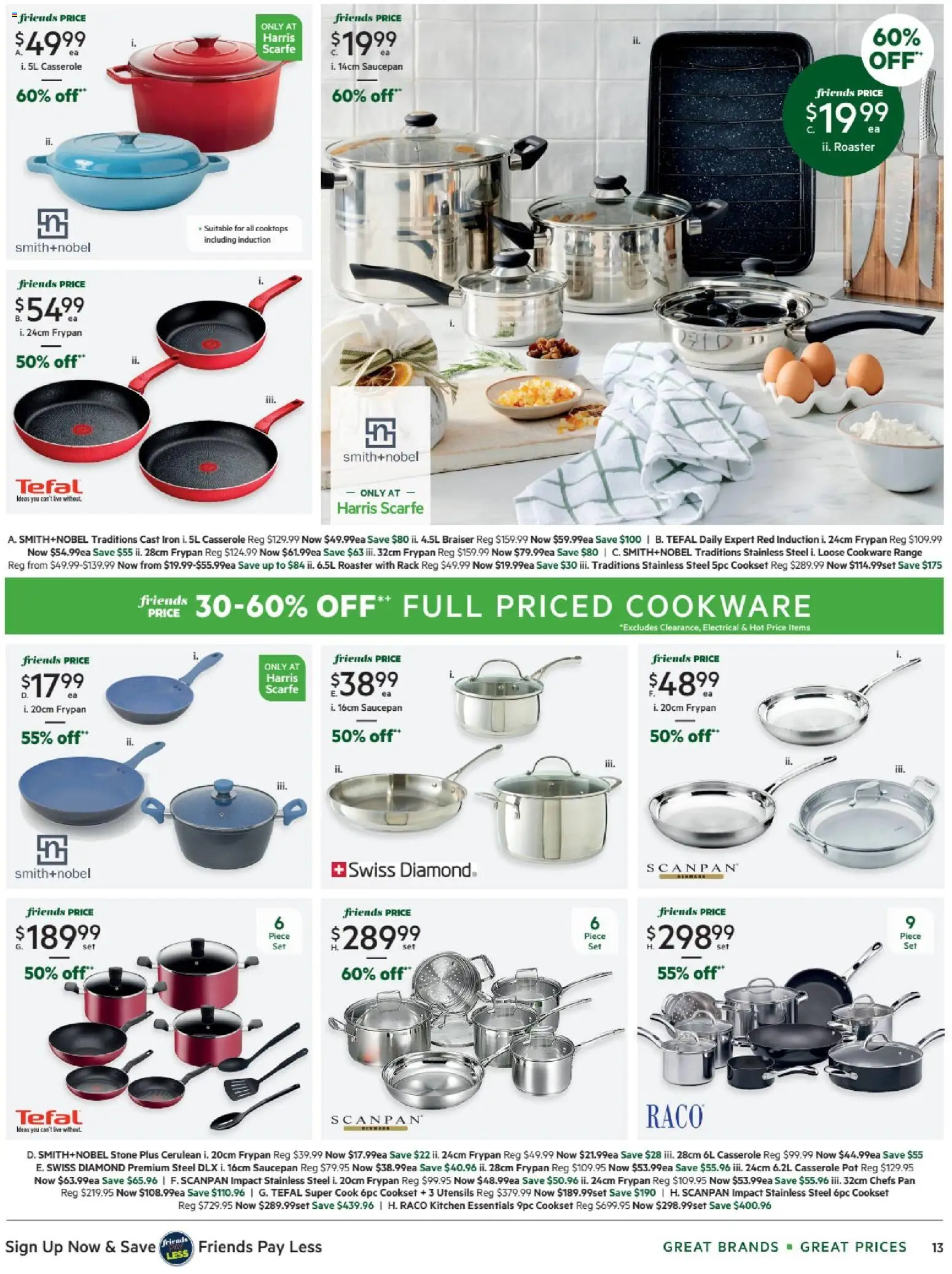 Harris Scarfe catalogue - valid from 07.11.2025 | Page: 13 | Products: Diamond, Pot, Cookware, Iron