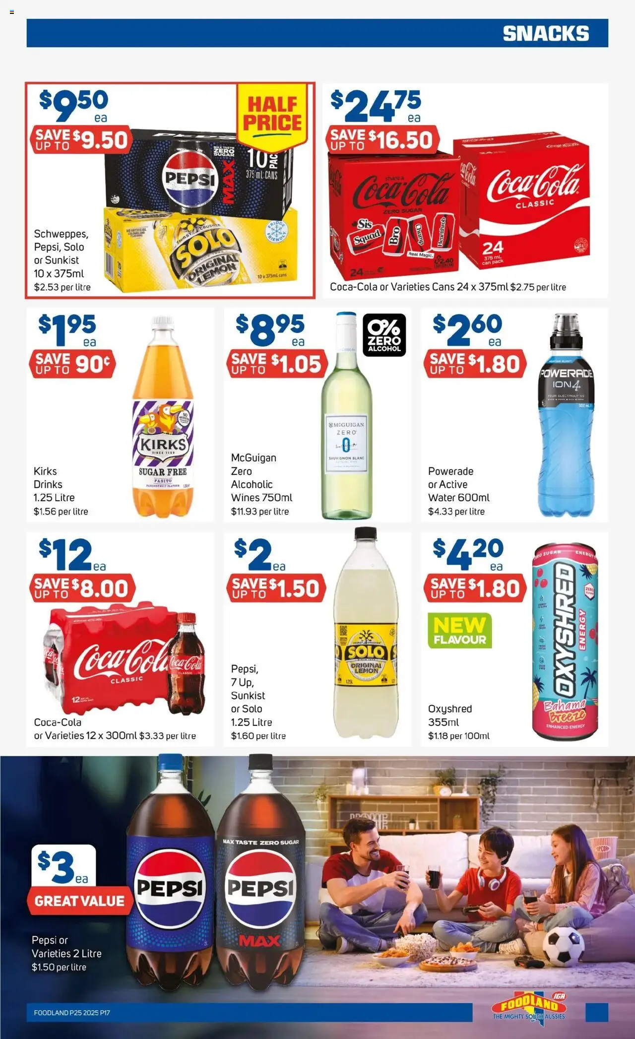 Foodland catalogue - valid from 18.06.2025 | Page: 17 | Products: Pepsi, Water, Sugar, Lemon
