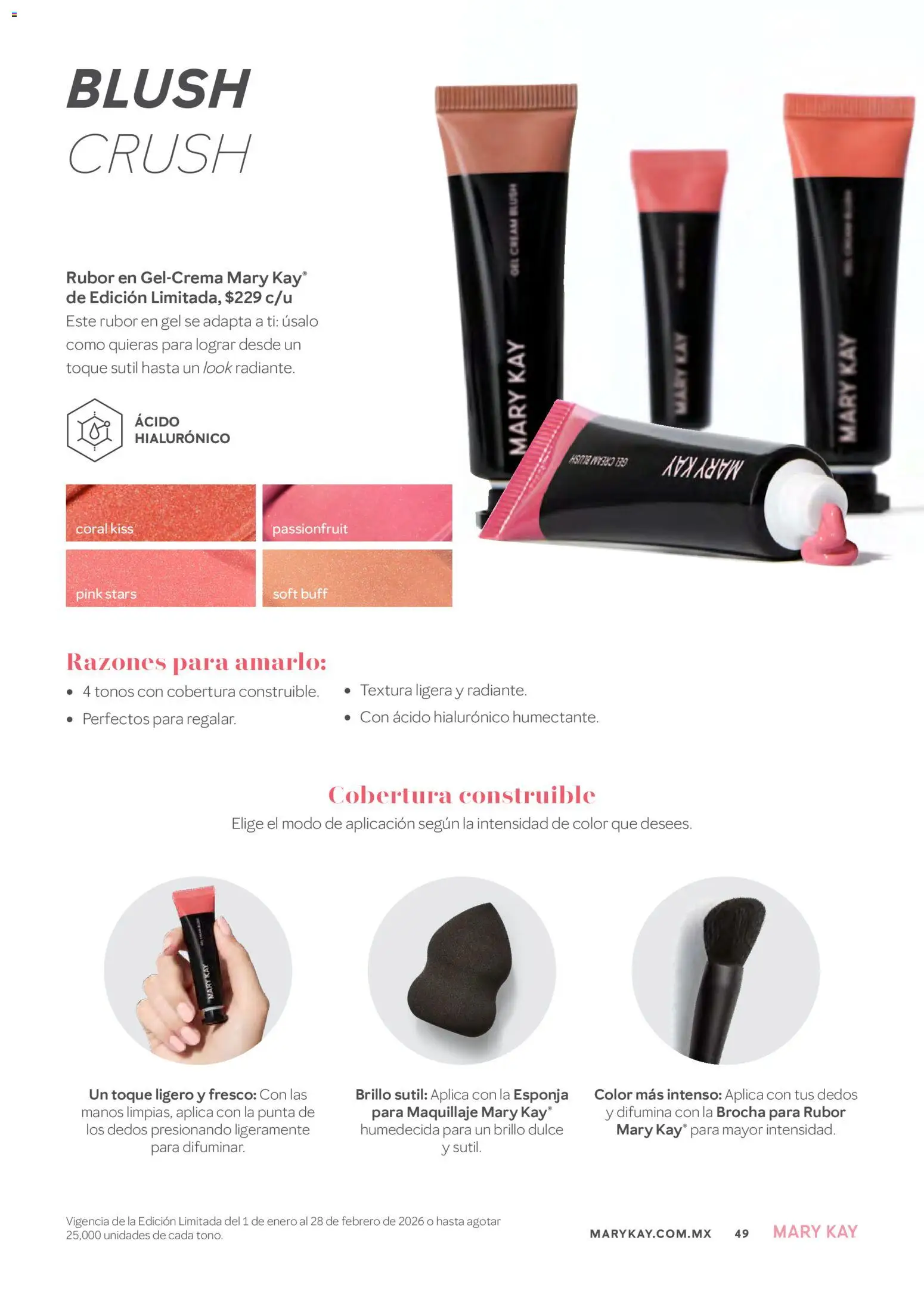 Nuevas ofertas de Mary Kay válidas en toda la República Mexicana desde el 01.01.2026. ¡Encuentra las mejores ofertas en Mary Kay catálogo! | Página: 49 | Productos: Esponja, Brillo, Maquillaje, Rubor