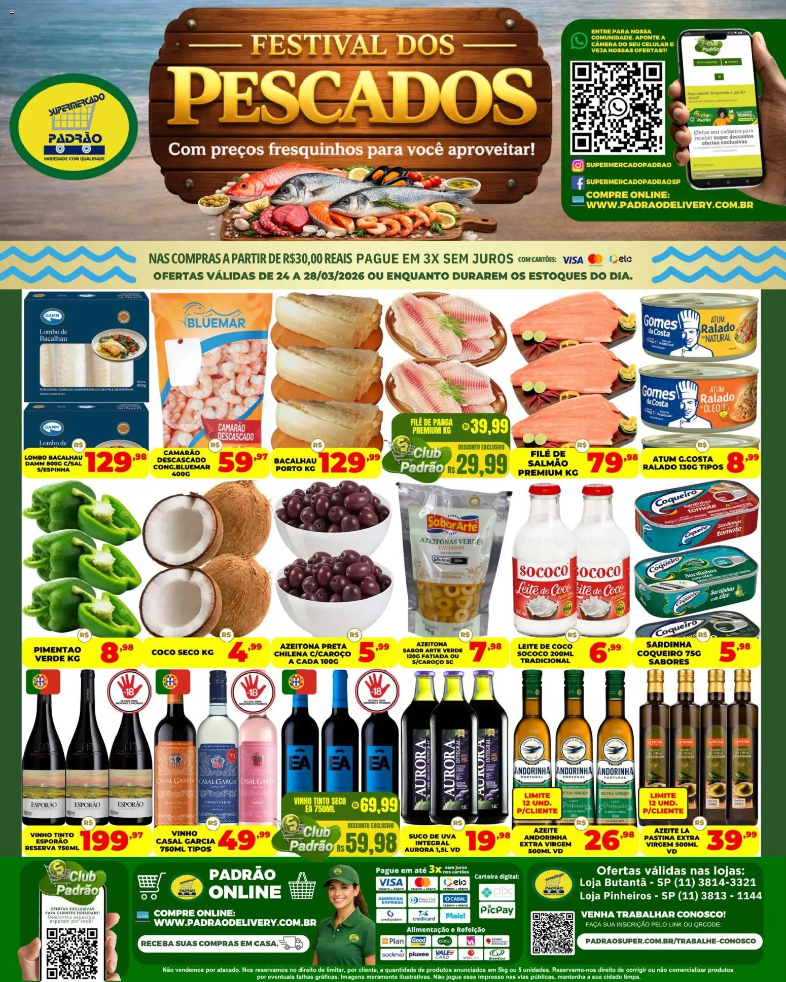 Supermercado Padrão Folheto - válido de 27.03.2026 | Página: 4 | Produtos: Lombo, Carteira, Câmera, Leite de coco