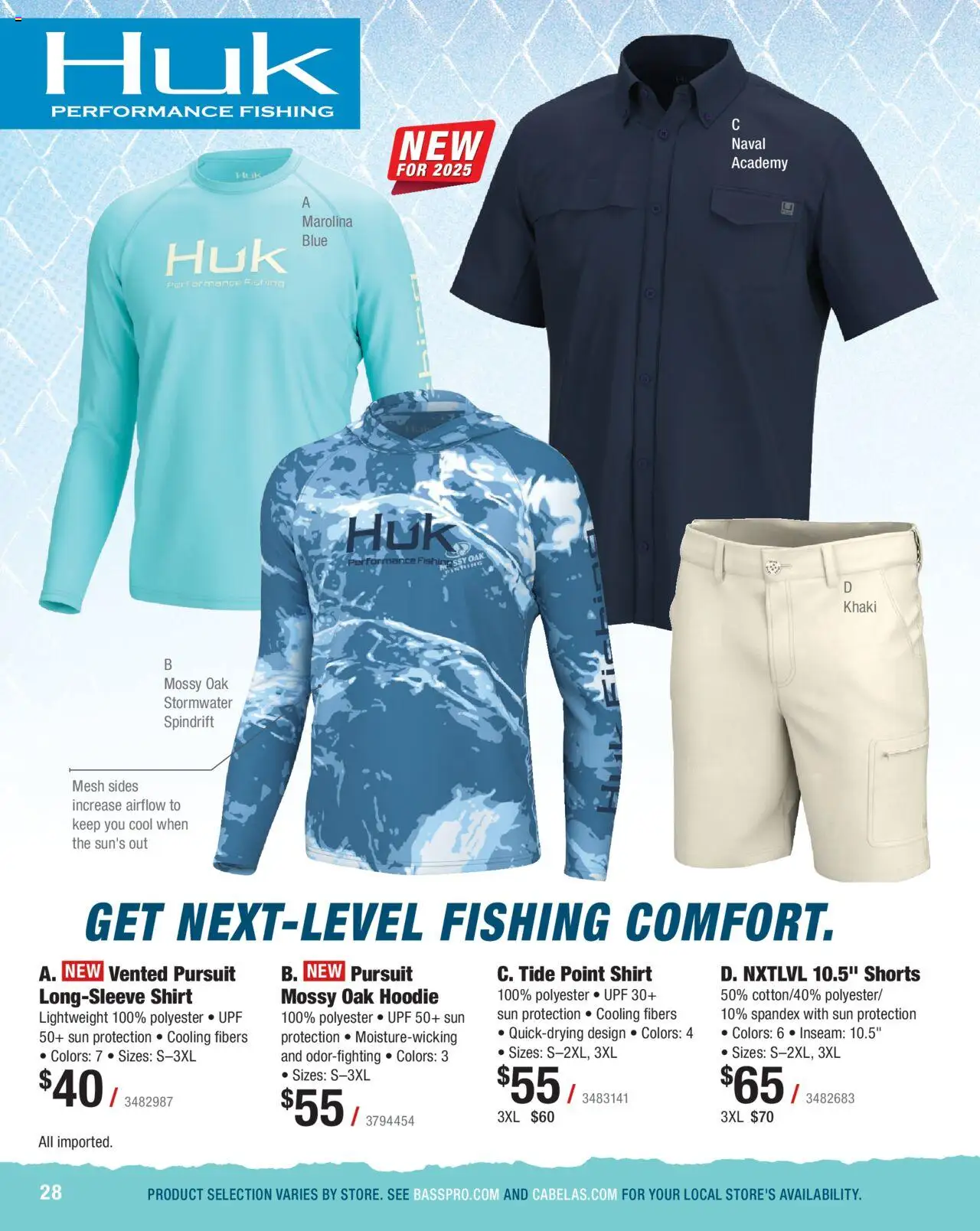 Cabela's Saltwater Specialist 25 - valid from 01.01.2025 | Page: 28 | Products: Shirt, Hoodie, Shorts