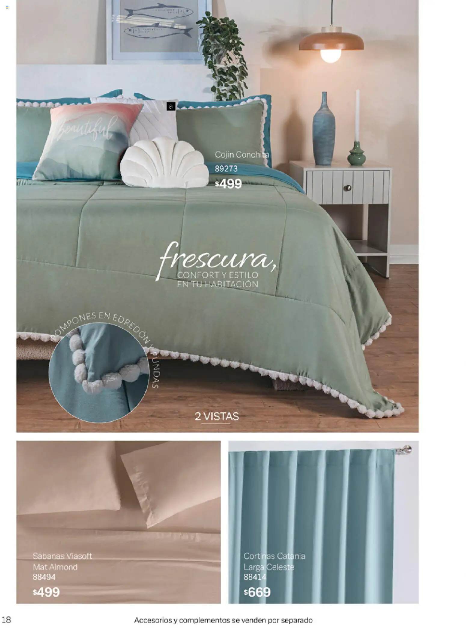 Nuevas ofertas de Vianney válidas en toda la República Mexicana desde el 06.03.2026. ¡Encuentra las mejores ofertas en Vianney catálogo Tu hogar, nuestra pasión! | Página: 20 | Productos: Sabanas, Cortinas