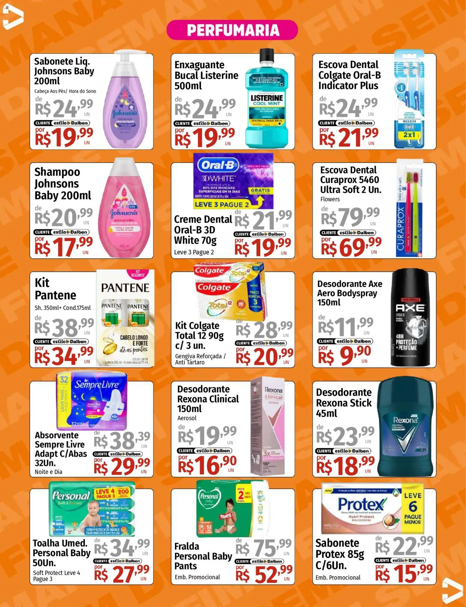 Supermercado Dalben Folheto - válido de 19.12.2025 | Página: 15 | Produtos: Perfume, Creme, Sempre Livre, Oral B escova