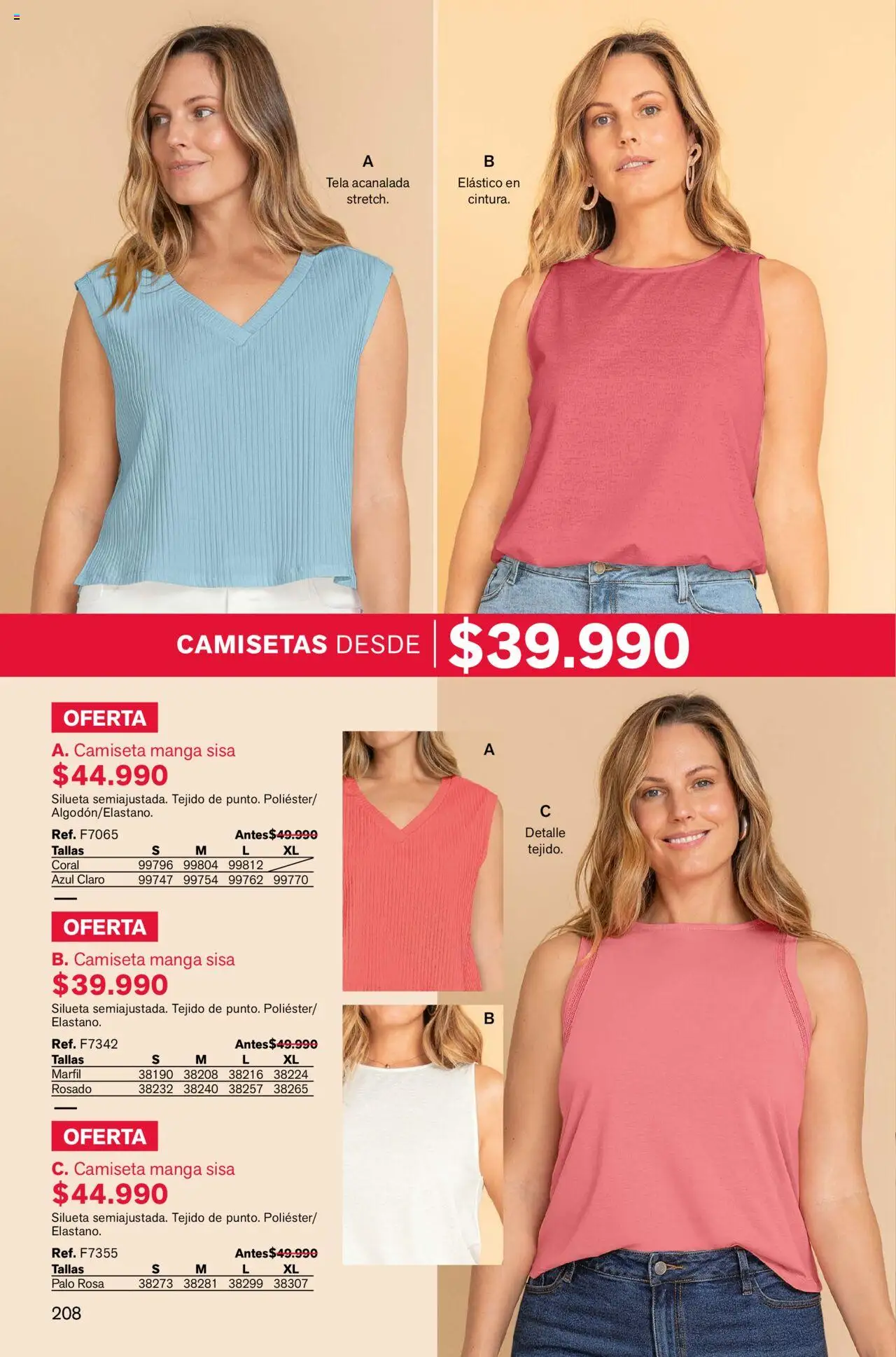 Leonisa revista - valida desde el 04.08.2025 | Página: 208 | Productos: Camiseta, Camiseta manga sisa