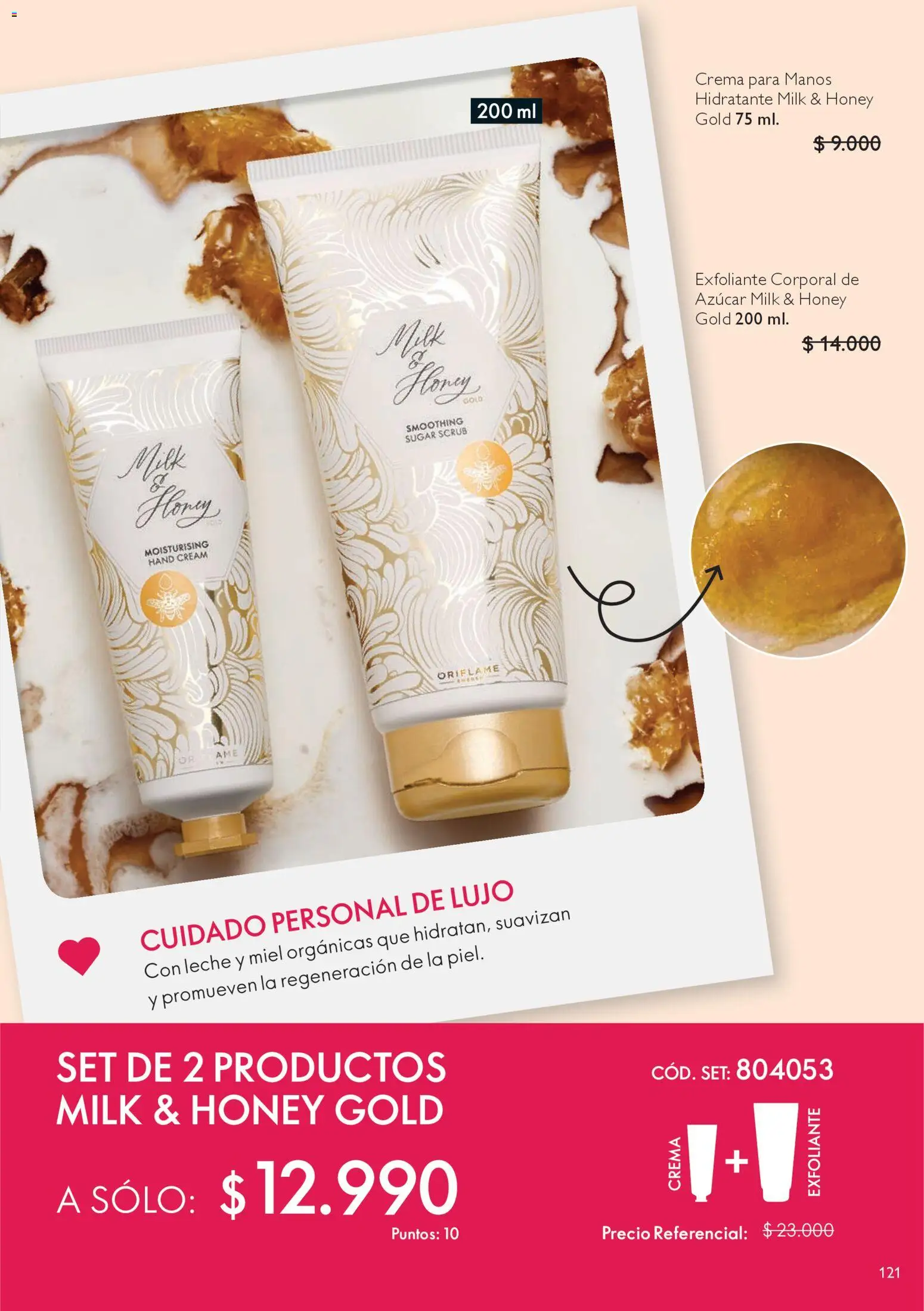 Oriflame catálogo │ válido desde el 25.10.2025 | Página: 121 | Productos: Exfoliante corporal, Leche, Azucar, Crema