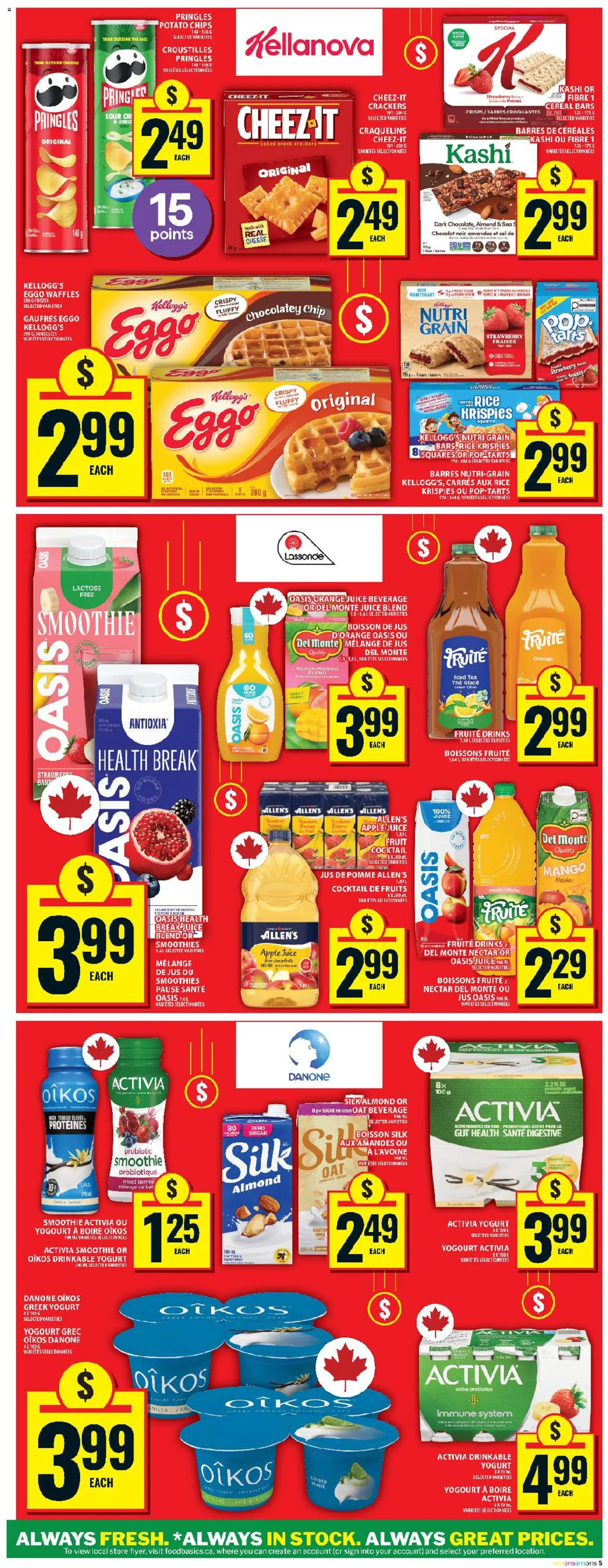 Food Basics flyer valid from 22.01.2026 | Page: 8 | Products: Rice, Tea, Chips, Yogurt