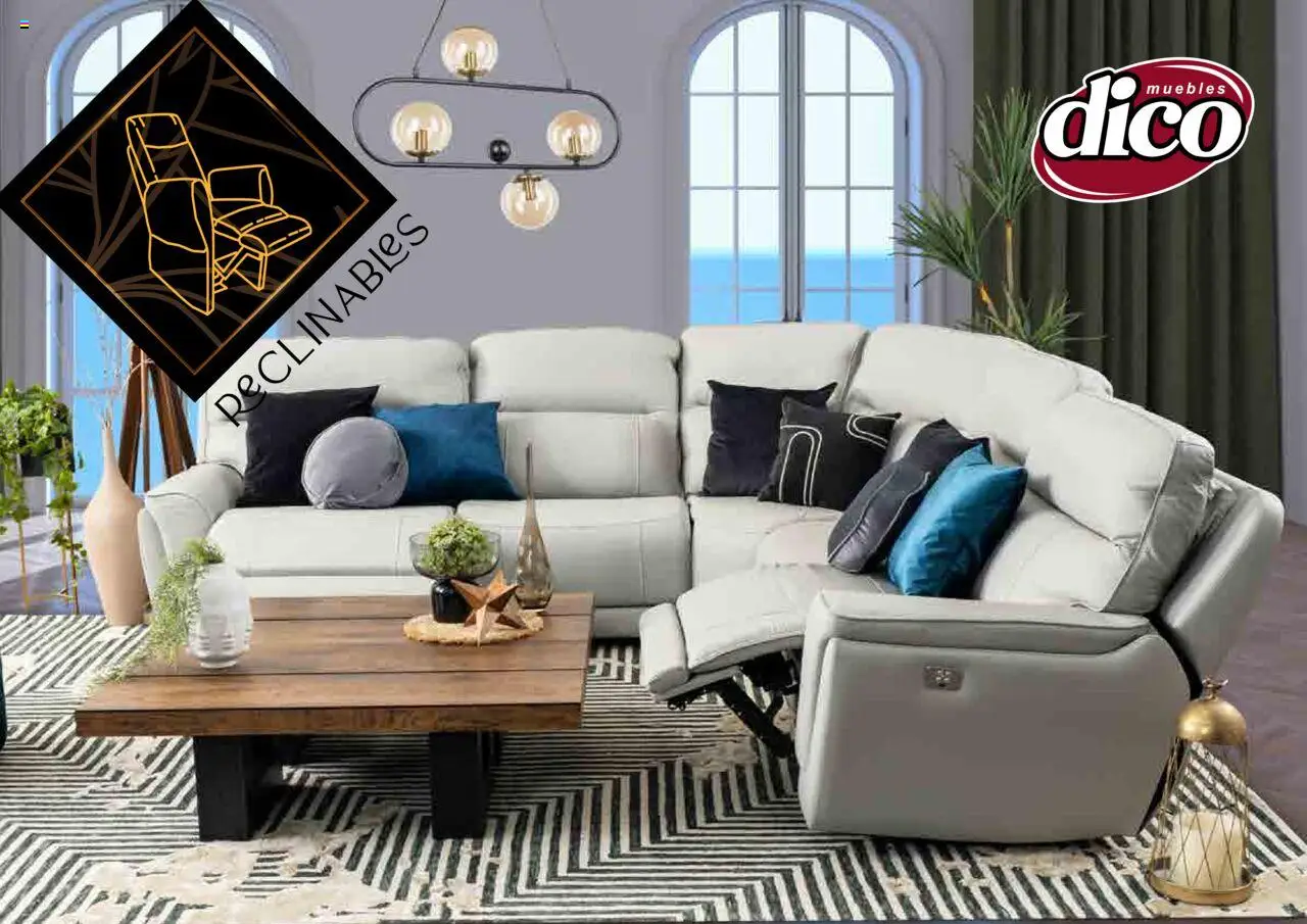 Nuevas ofertas de Muebles Dico válidas en toda la República Mexicana desde el 12.02.2025. ¡Encuentra las mejores ofertas en Muebles Dico catálogo Salas Reclinables! | Página: 1