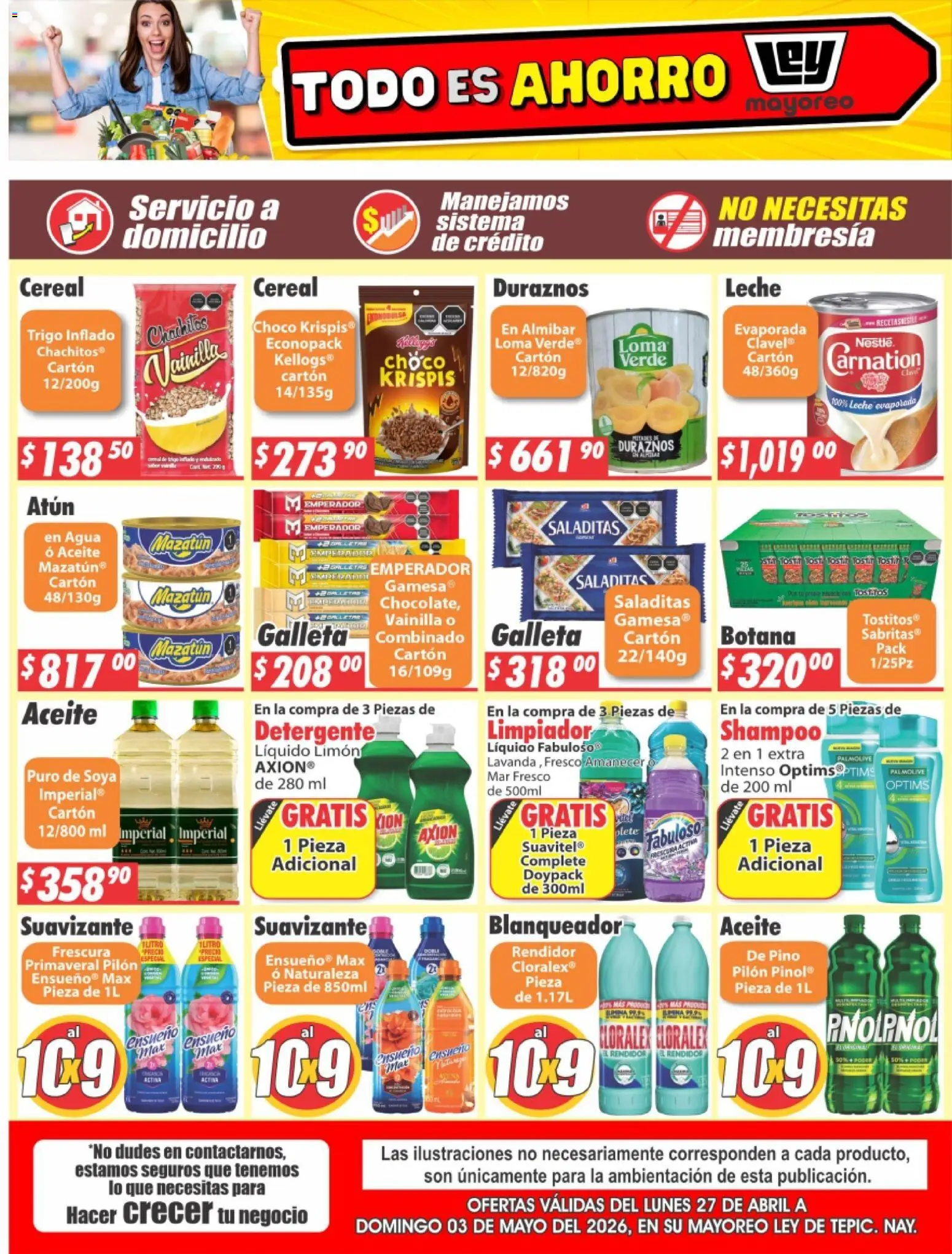 Nuevas ofertas de Casa Ley válidas en toda la República Mexicana desde el 27.04.2026. ¡Encuentra las mejores ofertas en Casa Ley folleto Tepic! | Página: 2