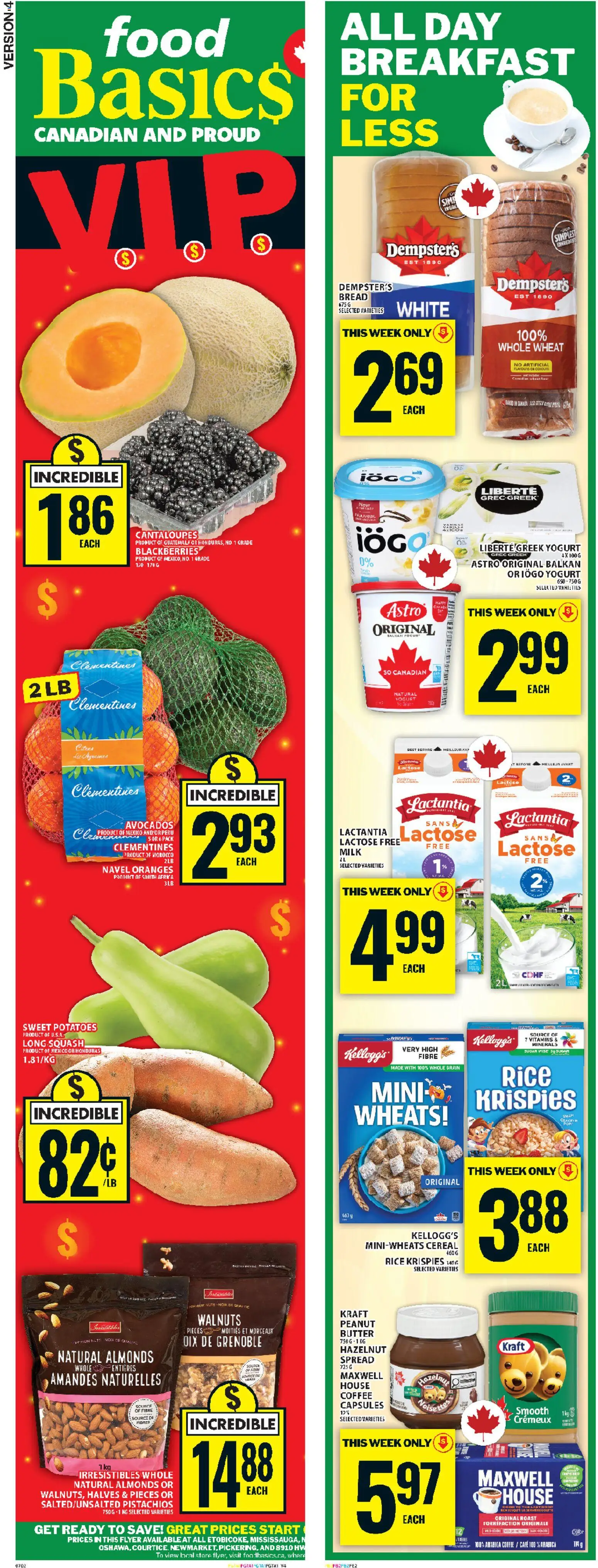 Food Basics flyer valid from 19.03.2026 | Page: 2 | Products: Rice, Nuts, Butter, Oranges
