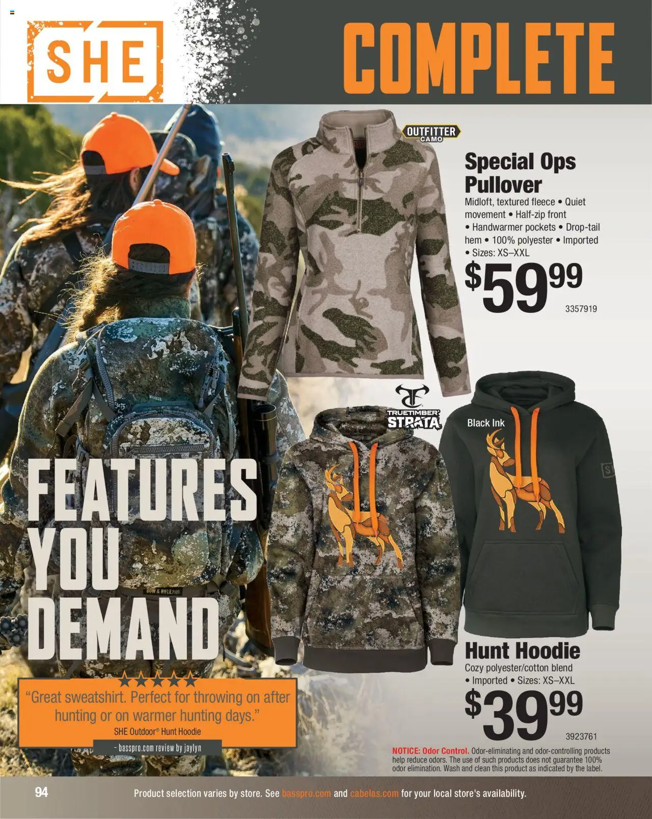 Cabela's Hunting Master 25 - valid from 11.08.2025 | Page: 94 | Products: Ink, Hoodie, Rifle