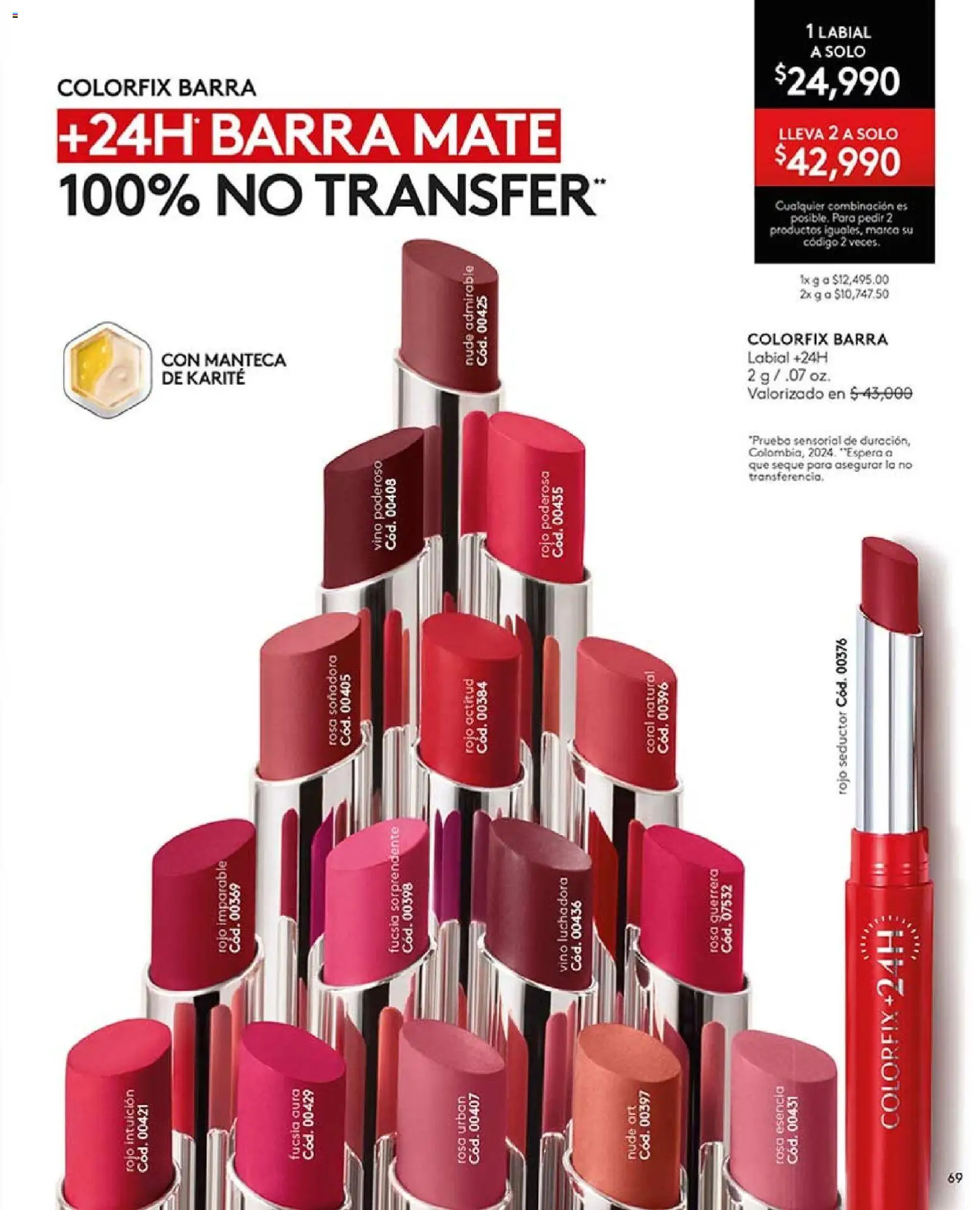 Ésika revista - valida desde el 03.11.2025 | Página: 69 | Productos: Combinación, Manteca, Vino