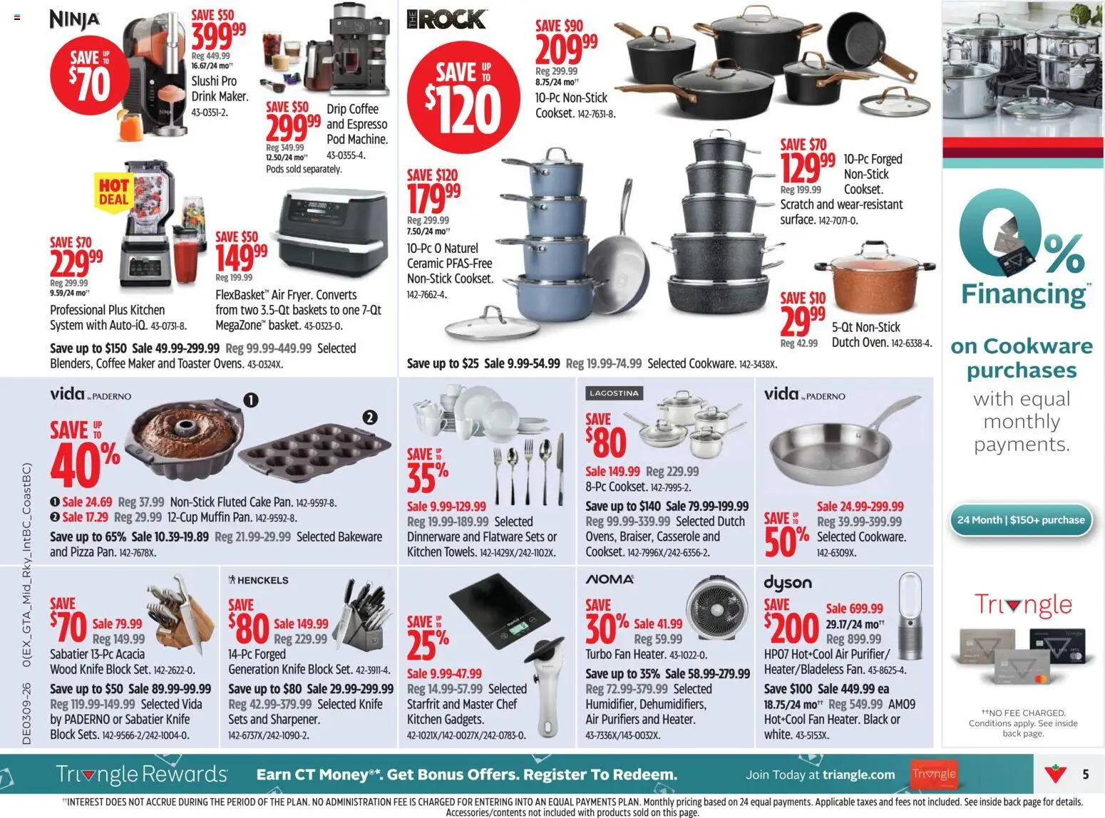 Canadian Tire flyer valid from 26.02.2026 | Page: 5 | Products: Coffee maker, Toaster, Coffee, Pizza