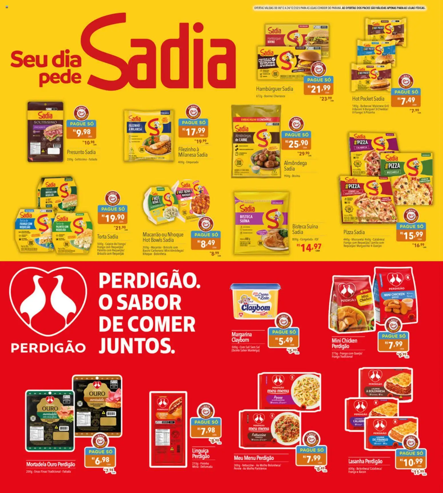 Supermercados Condor Folheto - válido de 08.12.2025 | Página: 16 | Produtos: Presunto, Brócolis, Mussarela, Margarina