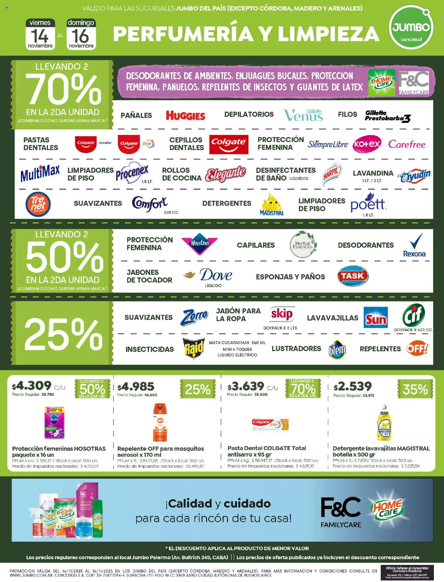 Jumbo - Ofertas  │ válido desde el 14.11.2025 | Página: 7 | Productos: Teléfono, Lavavajillas, Guantes, Pañales