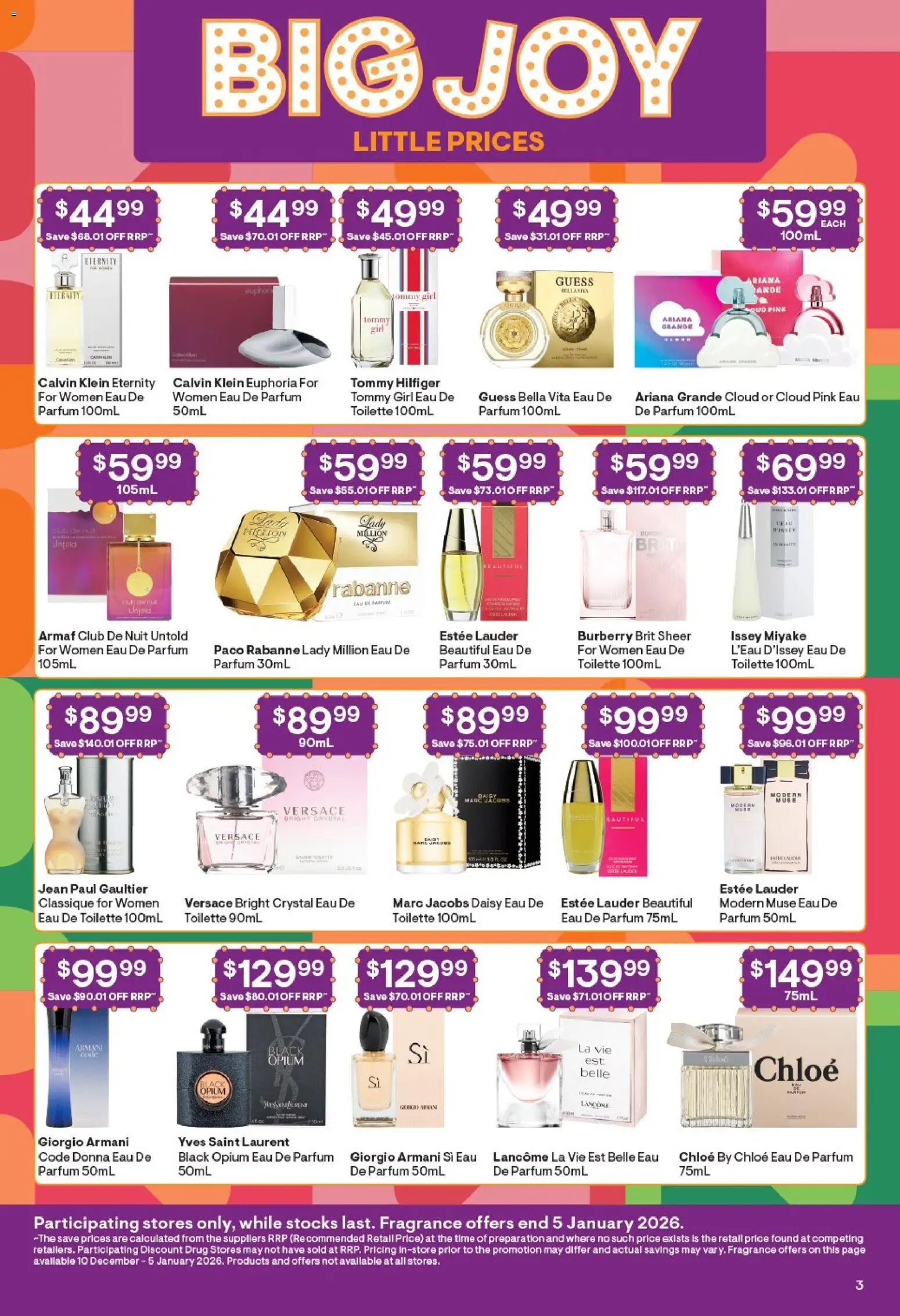 Discount Drug Stores catalogue - valid from 10.12.2025 | Page: 4 | Products: Fragrance, Eau de toilette