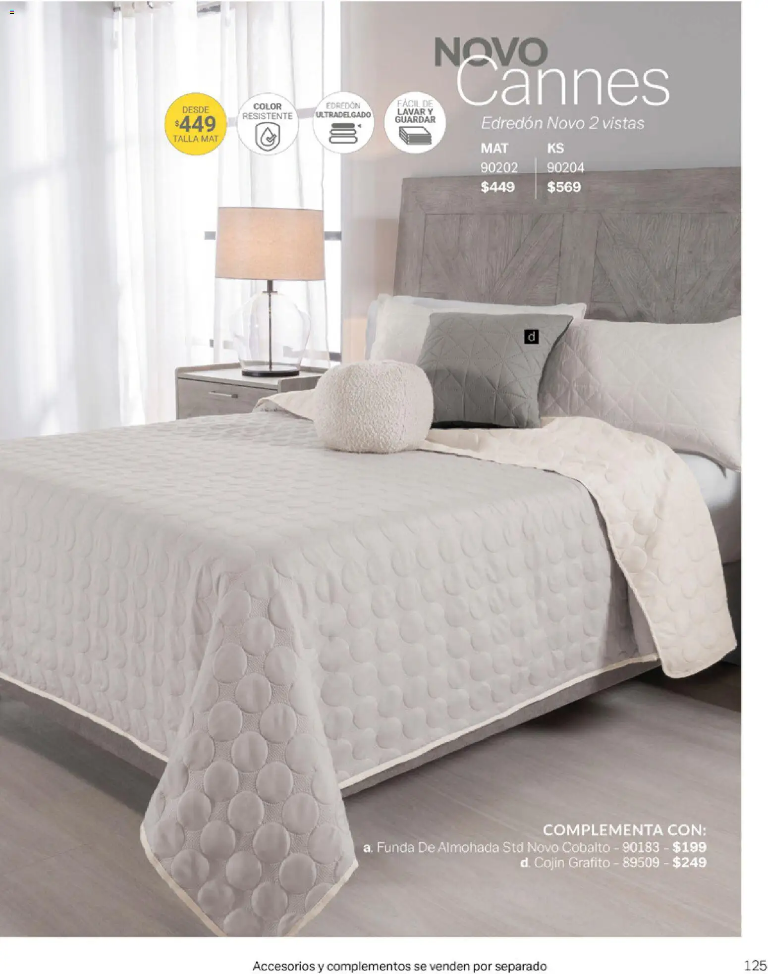 Nuevas ofertas de Vianney válidas en toda la República Mexicana desde el 06.03.2026. ¡Encuentra las mejores ofertas en Vianney catálogo Tu hogar, nuestra pasión! | Página: 127 | Productos: Funda, Funda de almohada, Almohada